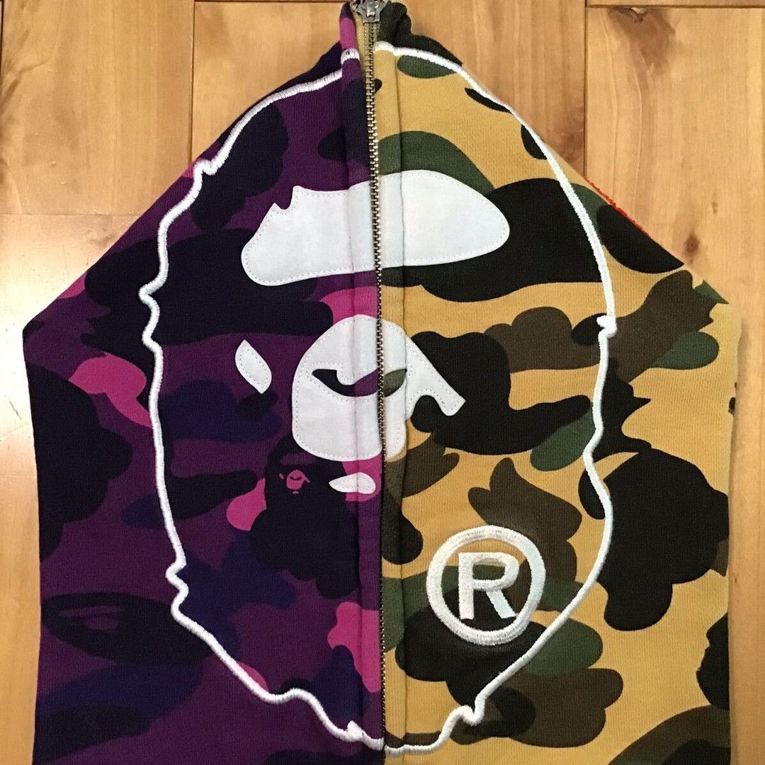 Bape BAPE head full zip hoodie 1st camo purple camo a bathing ape Size US XXL / EU 58 / 5 - 3 Thumbnail
