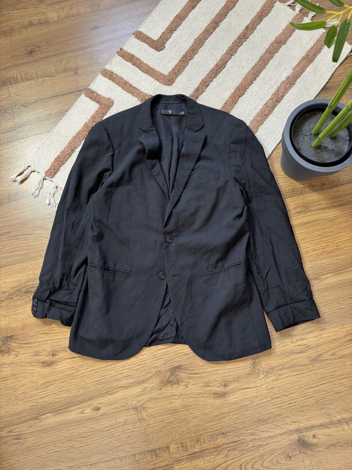 Jil Sander × Vintage VINTAGE +J JIL SANDER 2000s BLAZER Size L / US 10 / IT 46 - 3 Thumbnail
