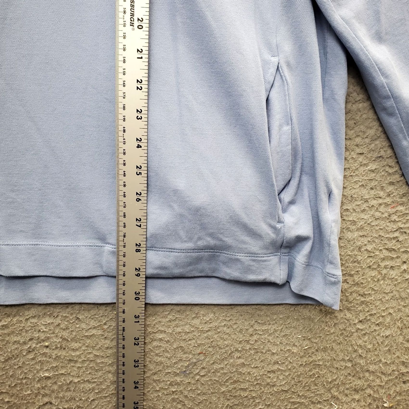 Van Heusen Van Heusen Activewear Shirt Mens 2XL Blue Cotton Regular Fit Stretch 1/4 Zip Size US XXL / EU 58 / 5 - 3 Thumbnail