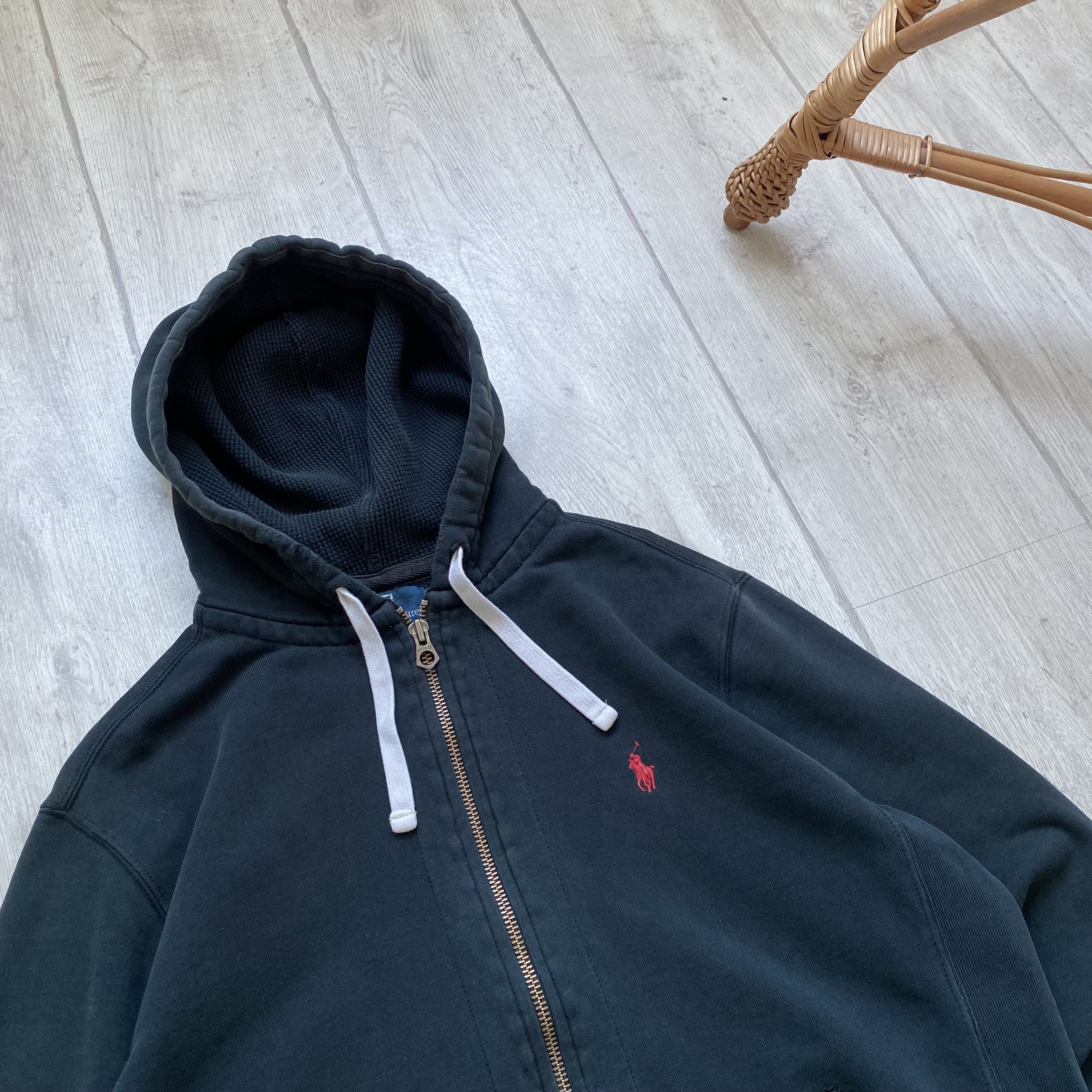 Polo Ralph Lauren 🐴Vintage 90s POLO Ralph Lauren Heavy Hoodie distressed Size US M / EU 48-50 / 2 - 2 Thumbnail