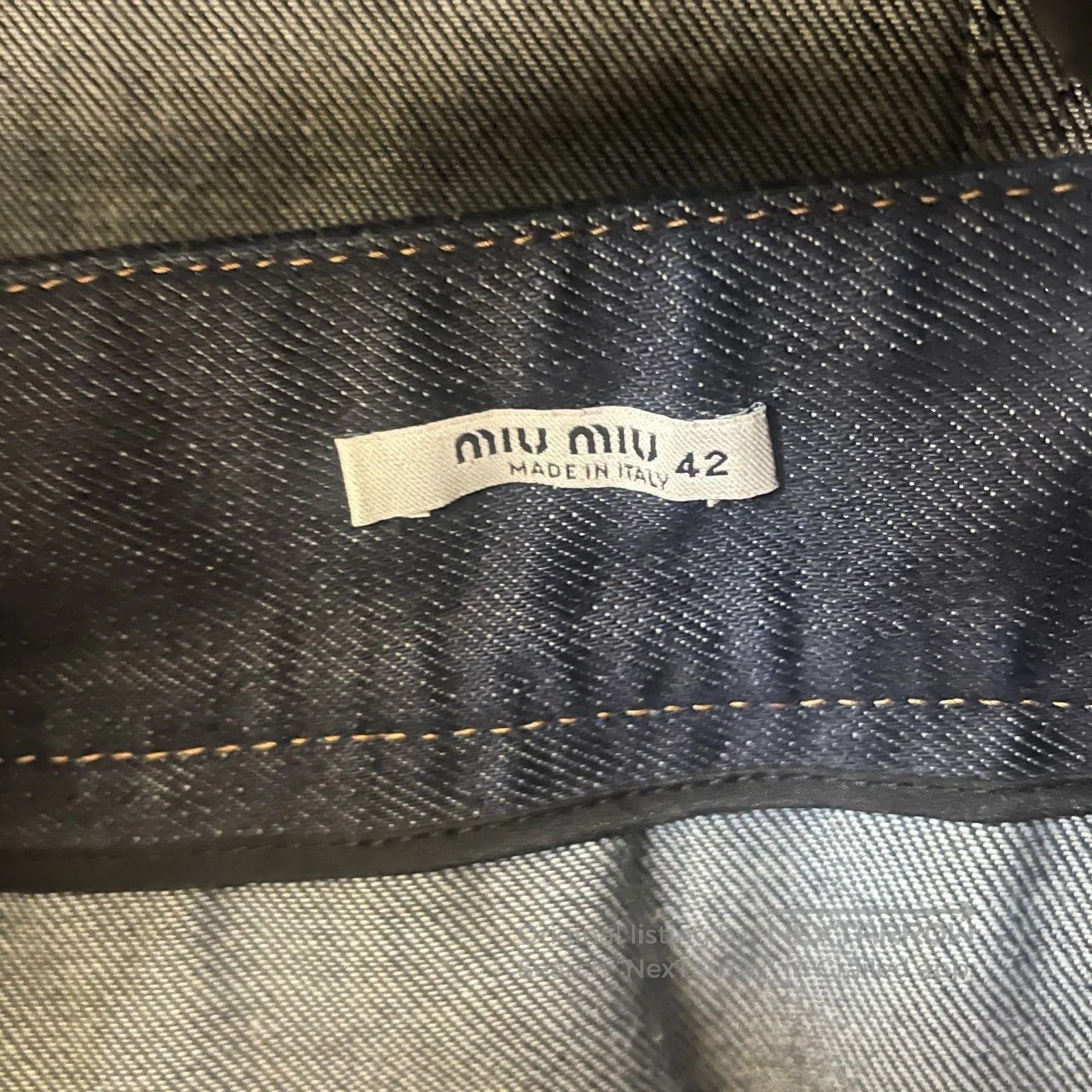 Miu Miu Miumiu Denim Ruffle Set. Size S / US 4 / IT 40 - 5 Thumbnail
