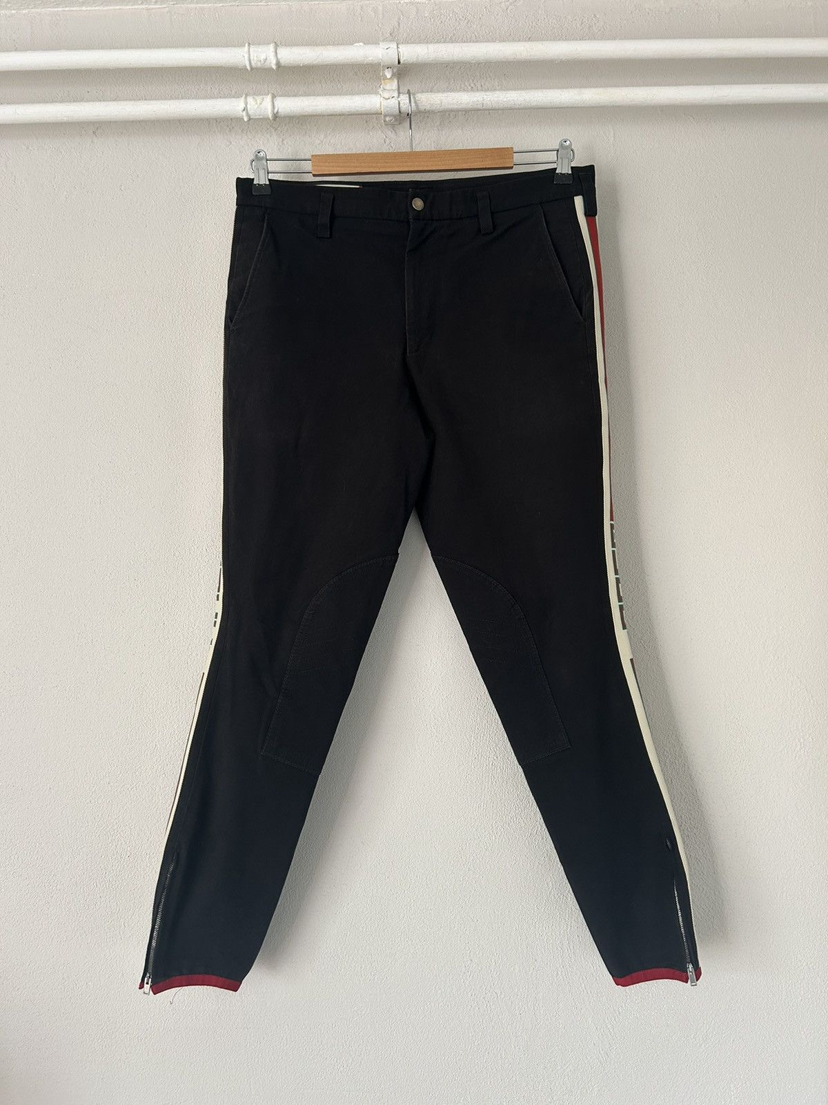 Gucci Gabardine Side Stripe Equestrian Pants Size US 34 / EU 50 - 4 Thumbnail