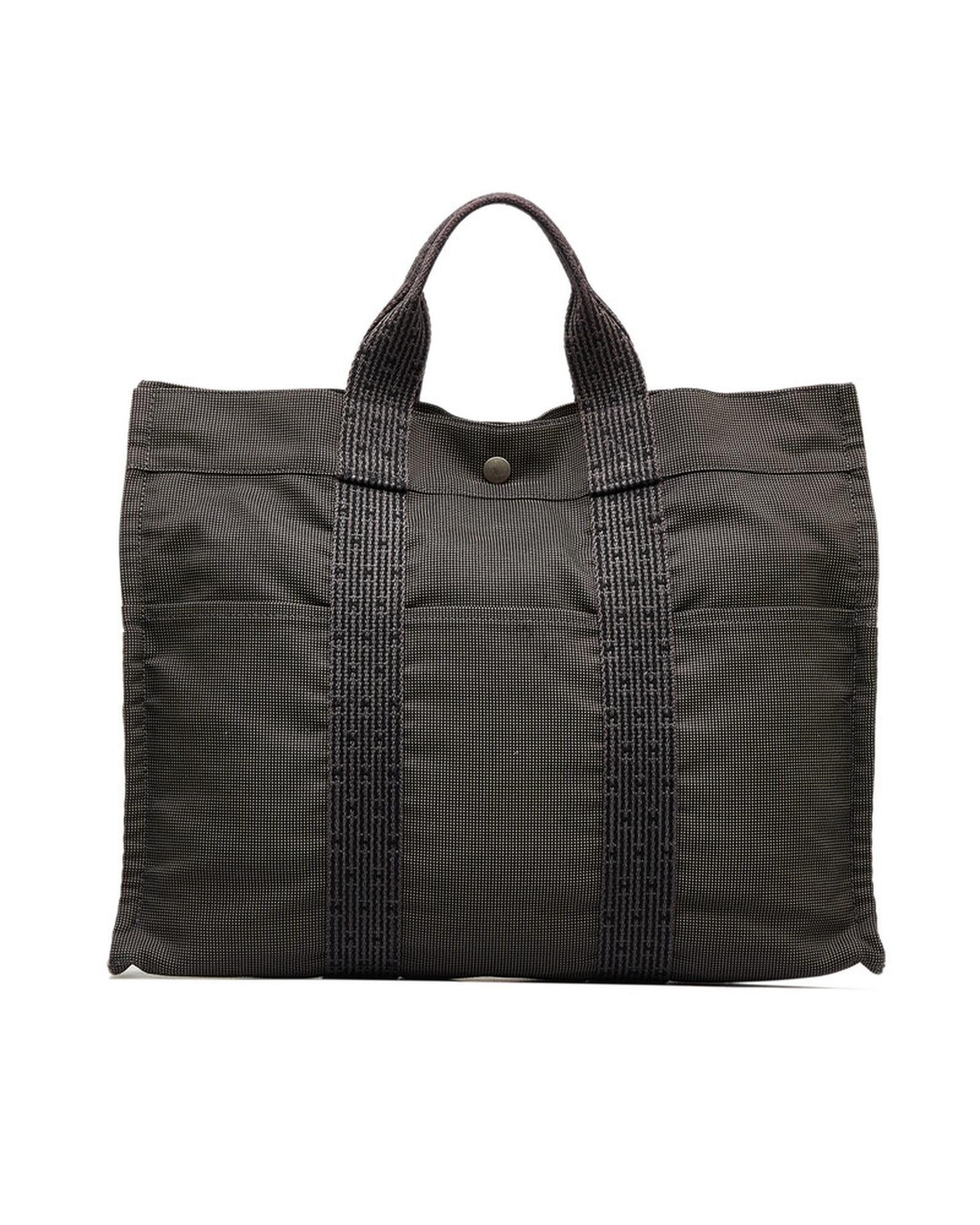image of Hermes Multi-Compartment Grey Tote Bag, Women's