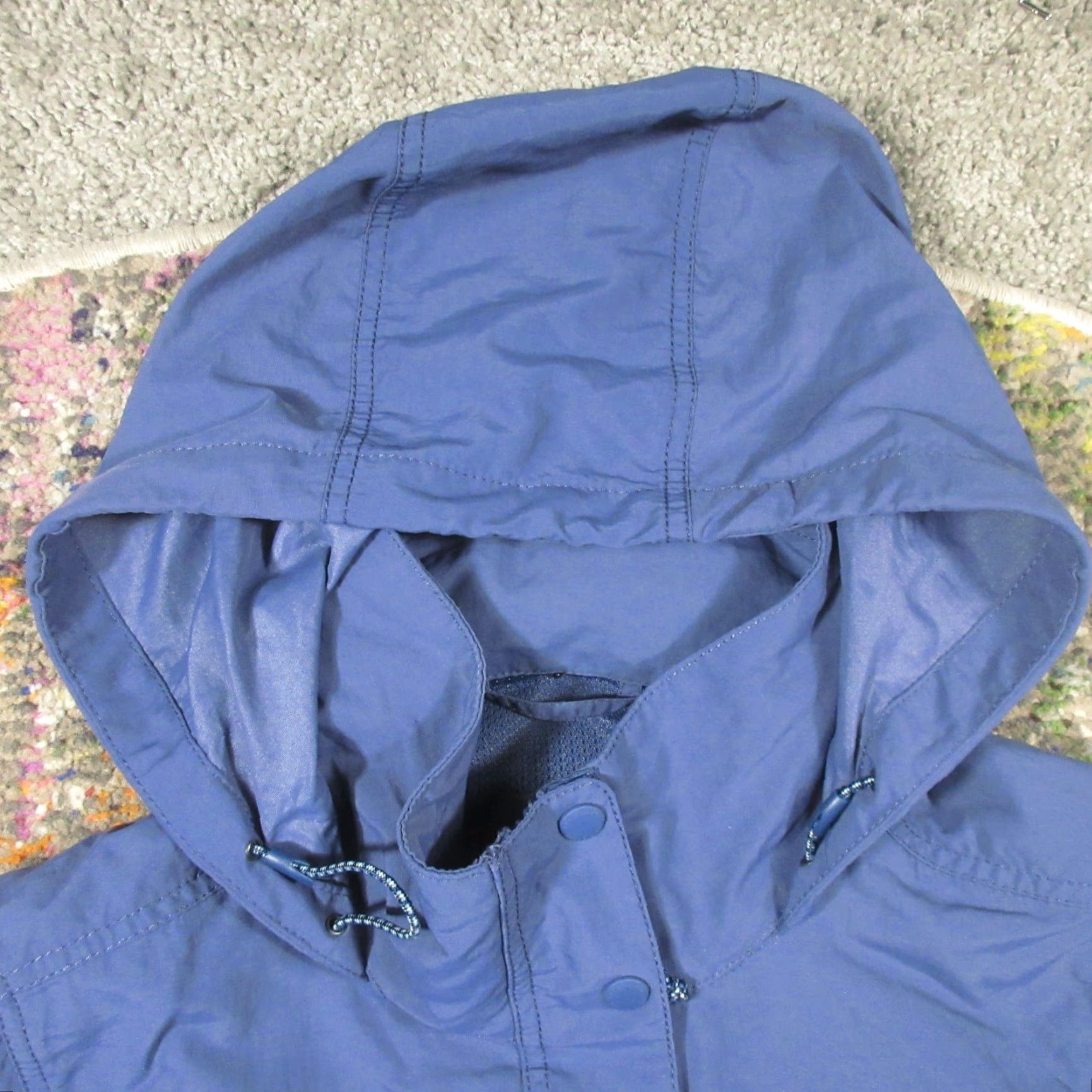 Eddie Bauer Eddie Bauer Jacket Parka Women M Blue Hooded Lightweight Nylon Vented Back Breathable Soft Shell Pockets Zip EUC Size M / US 6-8 / IT 42-44 - 6 Thumbnail