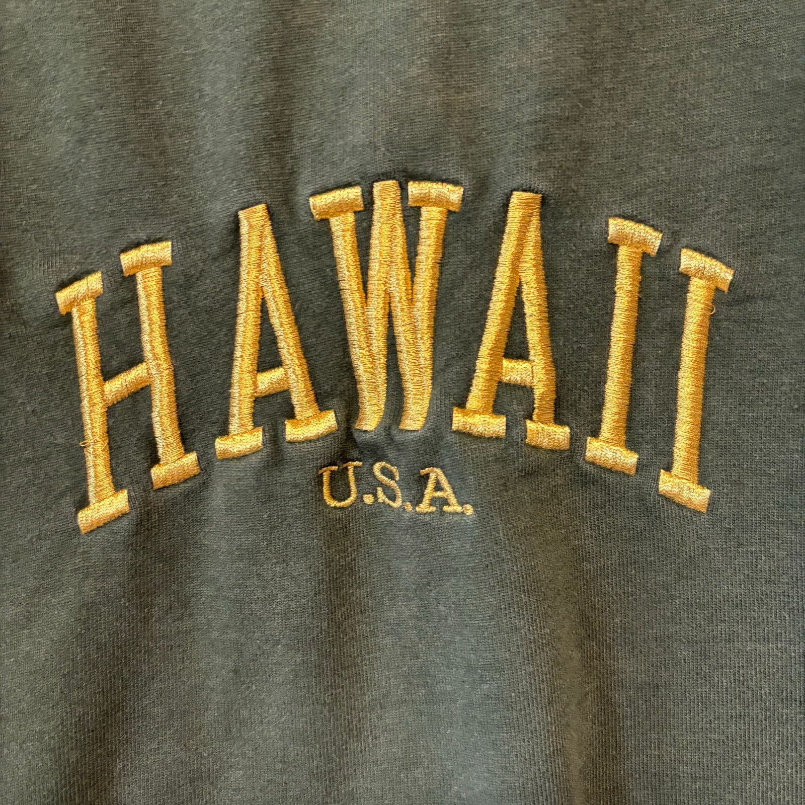 Brandy Melville John Galt Brandy Melville Green Hawaii Oversided Pullover Size ONE SIZE - 3 Thumbnail
