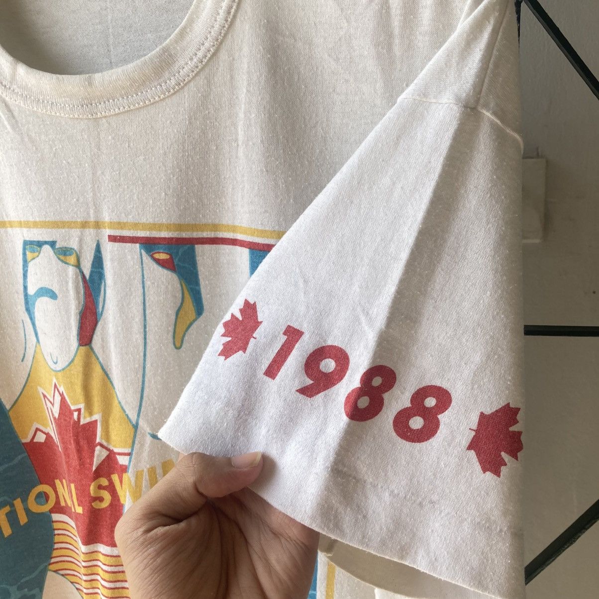 Vintage Canada Vintage Athlete Tee 80’s Size US XL / EU 56 / 4 - 6 Thumbnail