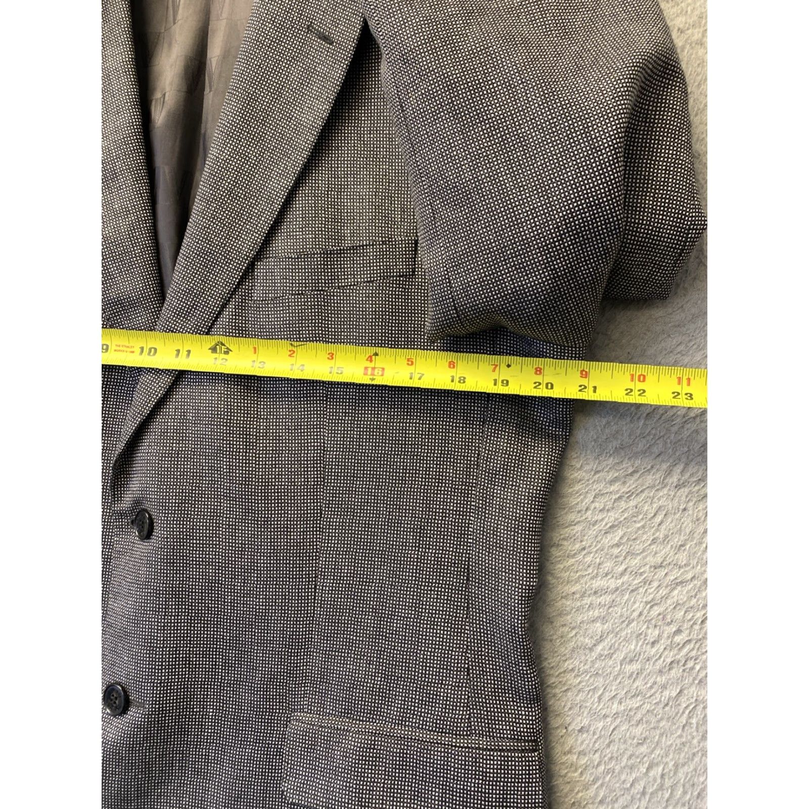 Vintage VINTAGE Versace Collection Blazer Jacket Unisex Adults 42 Black White Micro Check 0537 Blazer Mens Womens Size M / US 6-8 / IT 42-44 - 2 Thumbnail