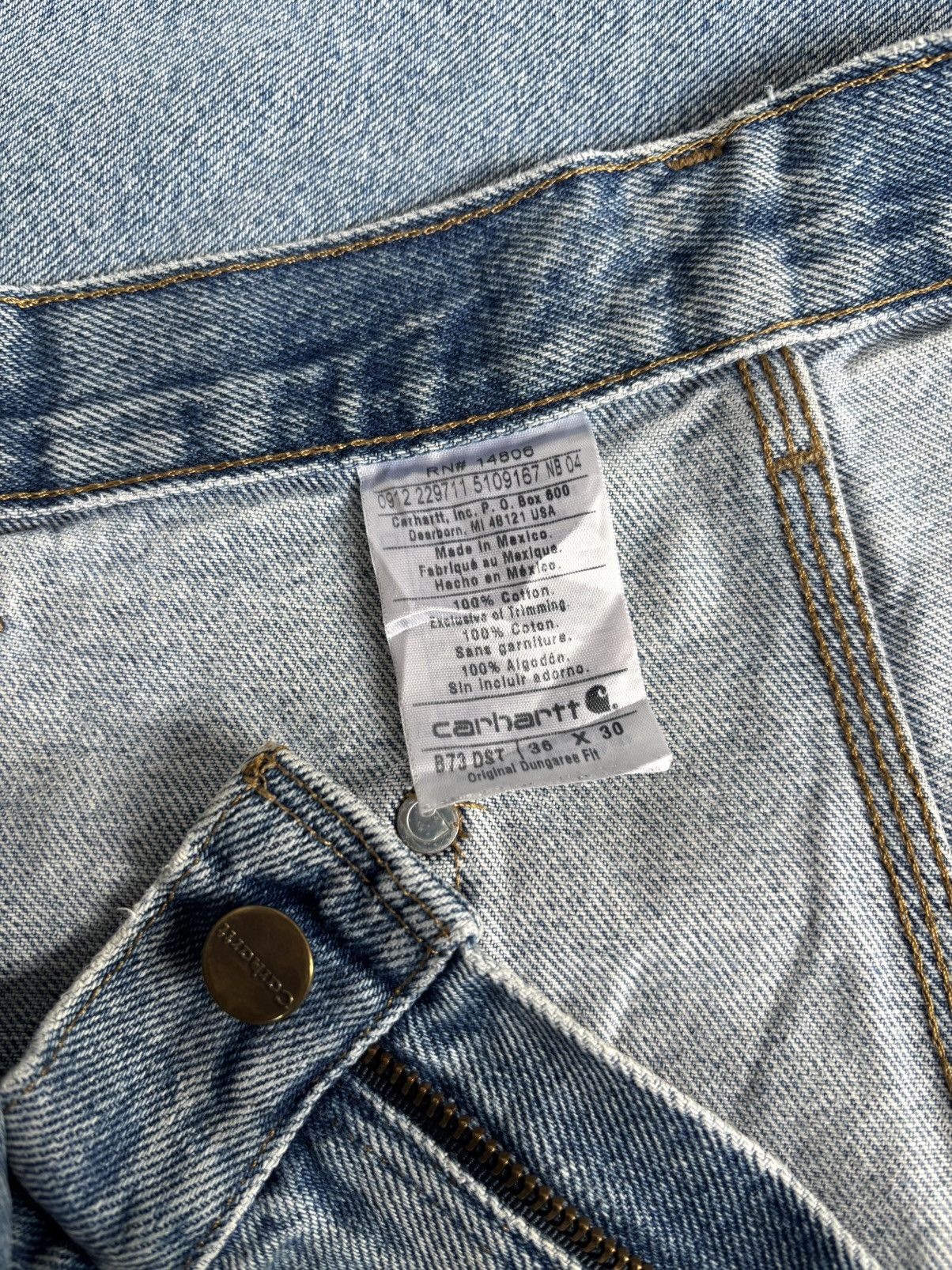 Carhartt ⚒️SOLD⚒️faded carhartt double knee B73 size 36 Size US 36 / EU 52 - 6 Thumbnail