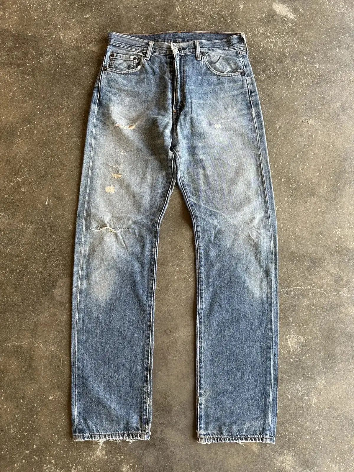 REDLINE 90’s Vintage Levi’s 502 Distressed Denim Pants