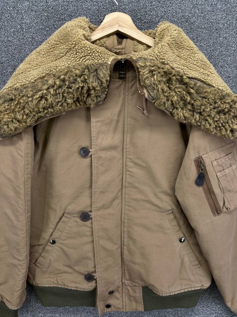 Avirex Vintage Avirex Extreme Cold Weather Fur Hoodie Bomber Jacket Size US M / EU 48-50 / 2 - 6 Thumbnail