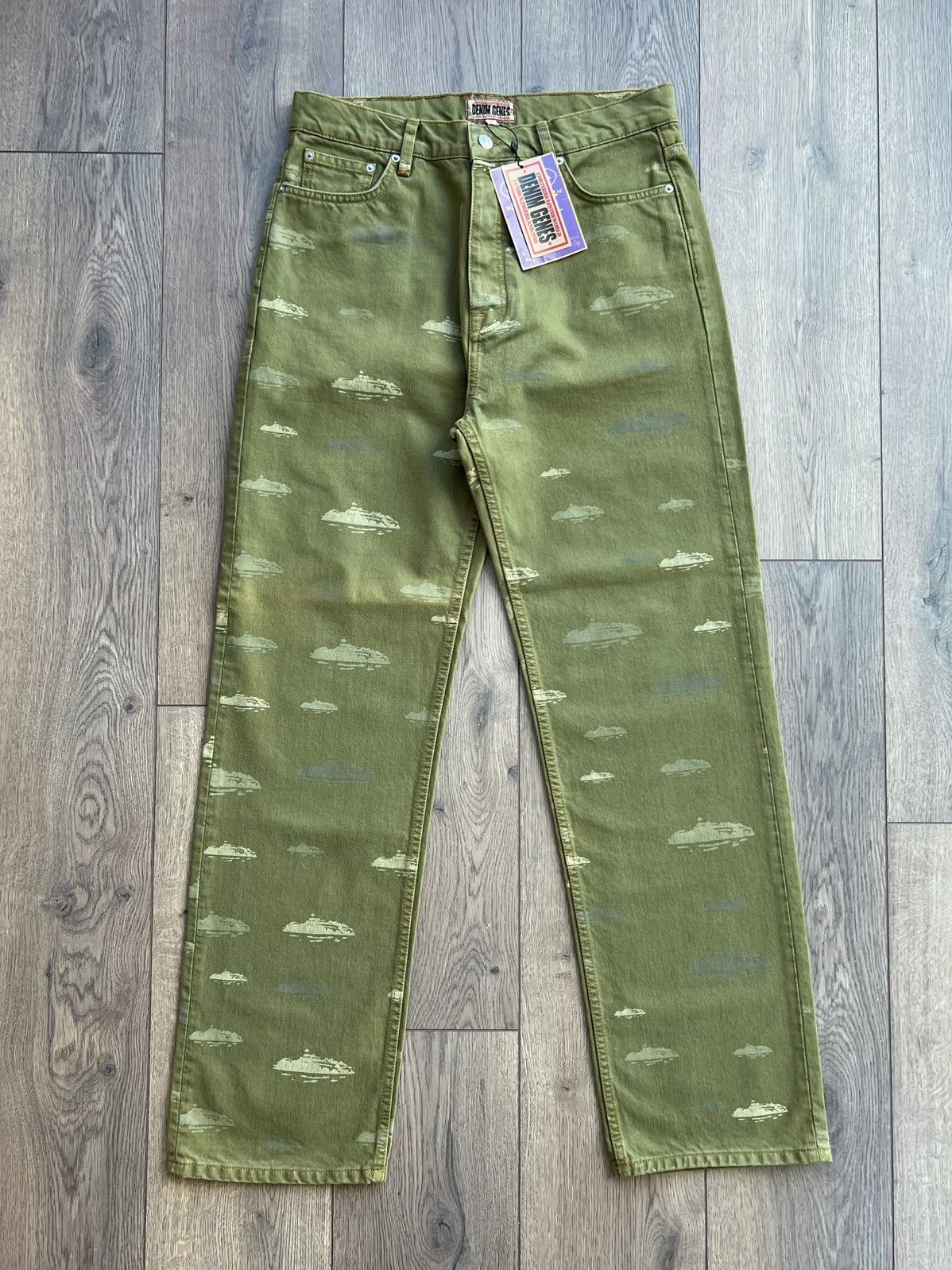 Corteiz Corteiz Alcatraz Pattern Denim Jeans “Khaki” Large Size US 34 / EU 50 - 1 Thumbnail