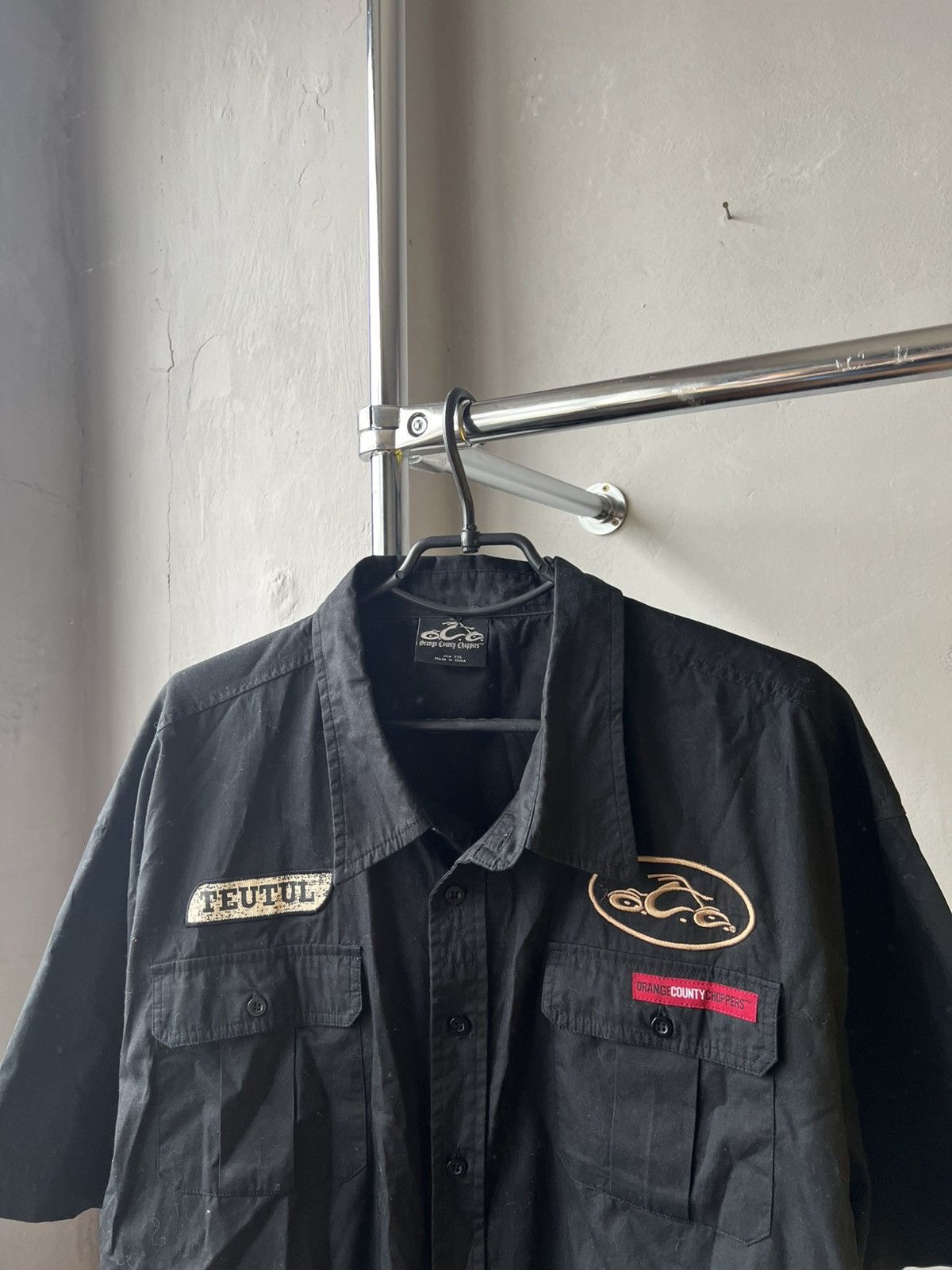 West Coast Choppers ORANGE COUNTY CHOPPERS TOUTULMOTORCYCLE BUTTON SHIRT VINTAGE Size US XXL / EU 58 / 5 - 4 Thumbnail