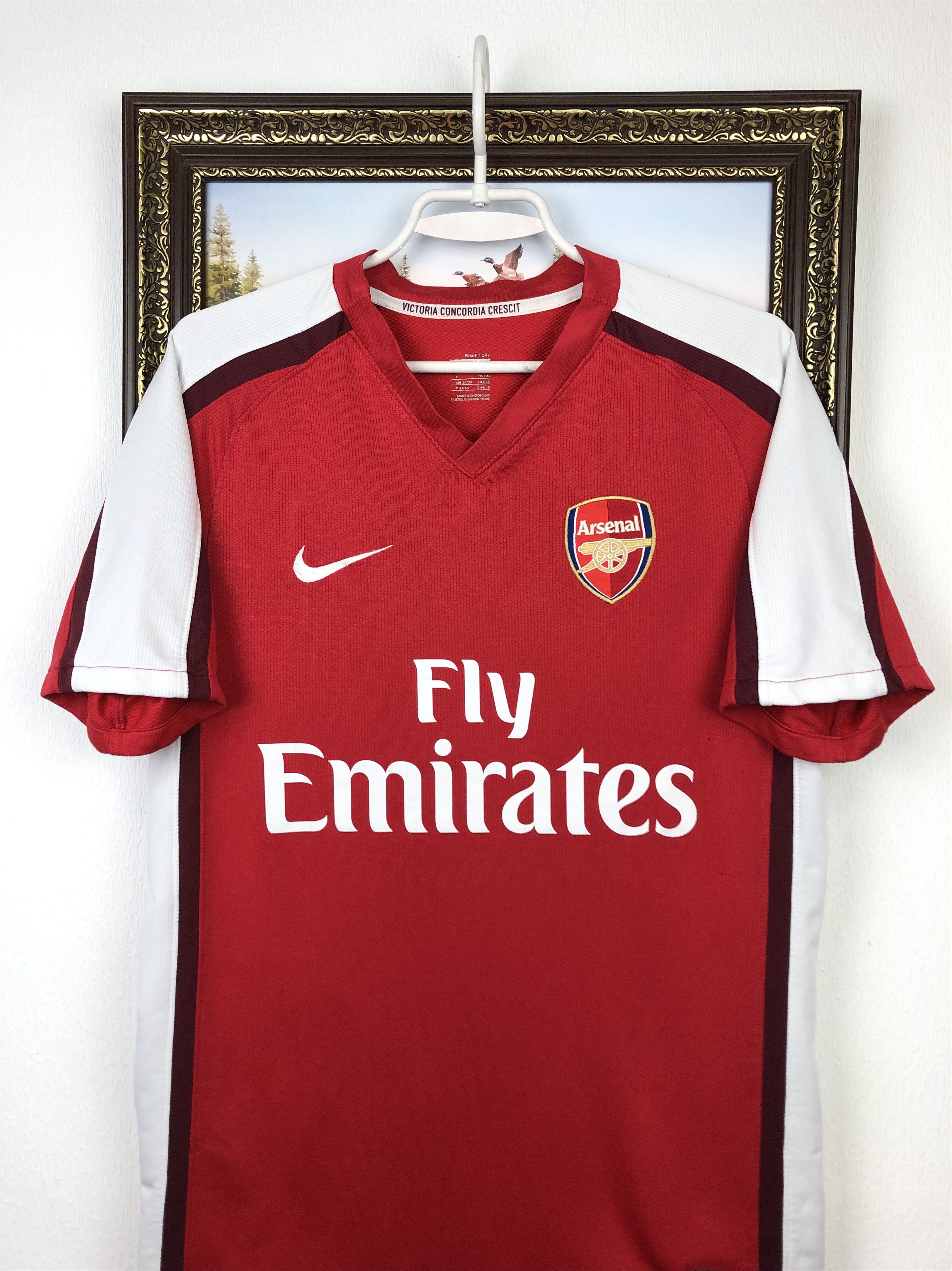 Nike Arsenal football shirt 2008 Soccer Gunners Jersey Tee Hype Size US S / EU 44-46 / 1 - 2 Thumbnail
