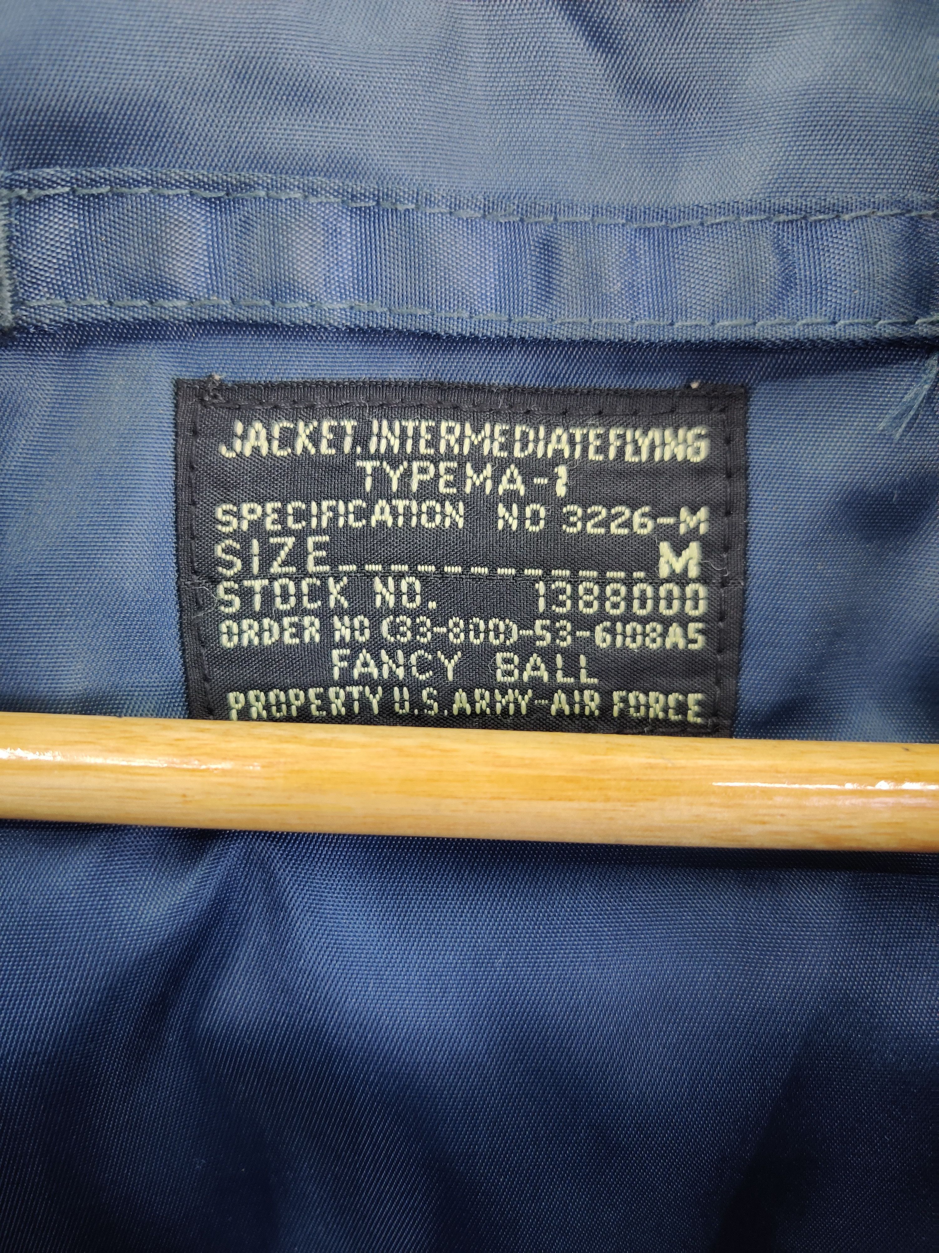 Vintage Vintage Fancy Ball Us Air Force Ma-1 Bomber Flight Jacket Size US M / EU 48-50 / 2 - 12 Thumbnail