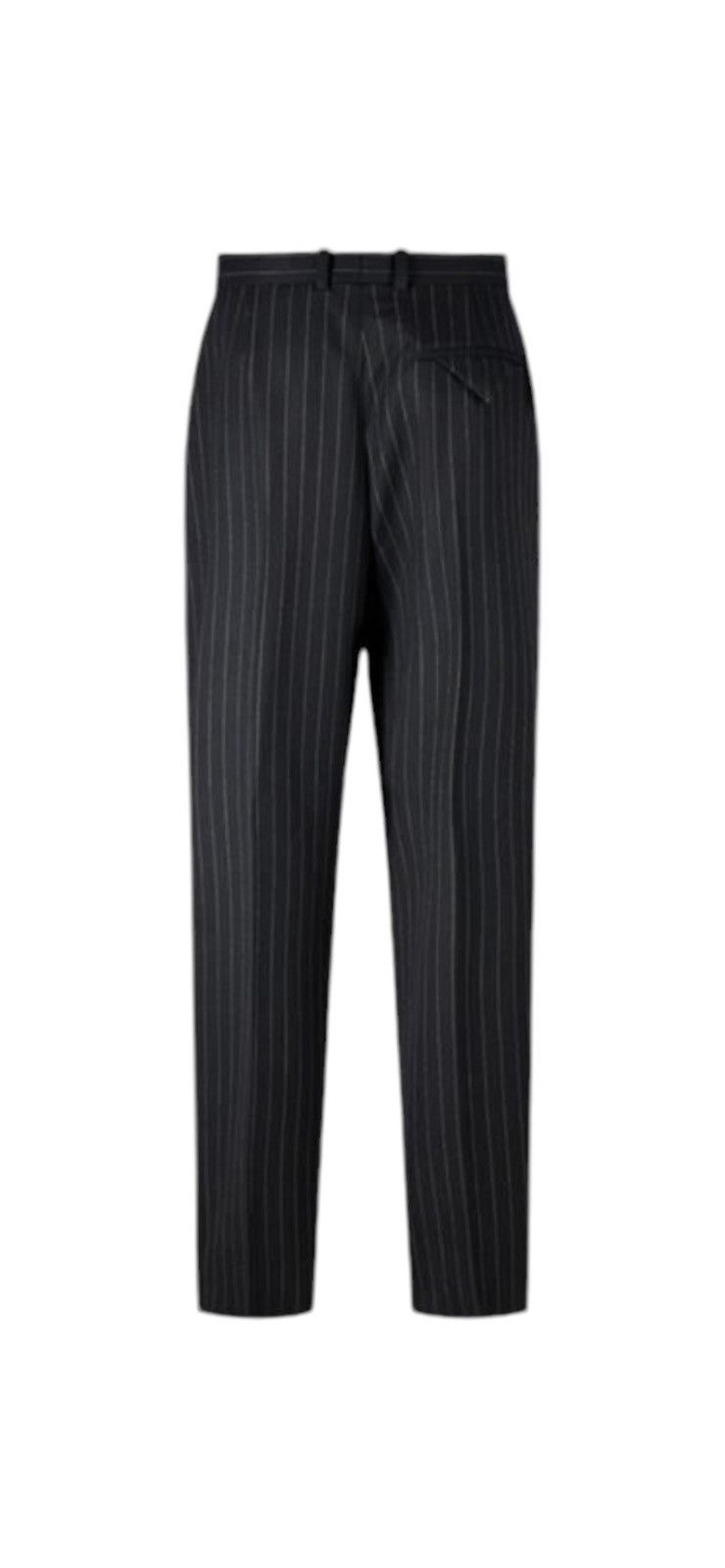 Bottega Veneta SLIM LEG WOOL PINSTRIPE TROUSERS Size US 32 / EU 48 - 6 Thumbnail