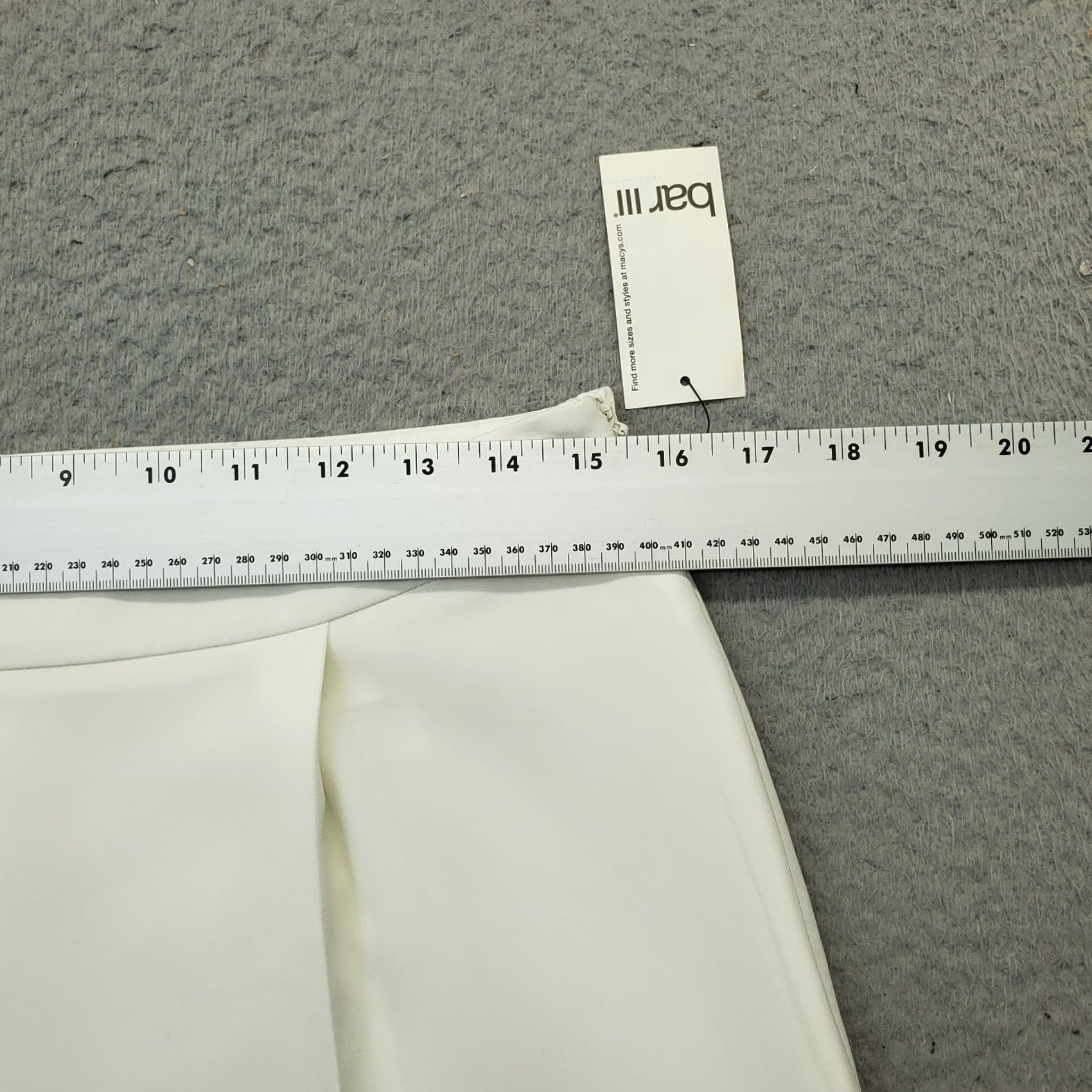 Bar III Bar III Women’s White Ankle Pants 6 Stretch Pleated Elastic Waist Straight Leg Pants Size 28" / US 6 / IT 42 - 6 Thumbnail
