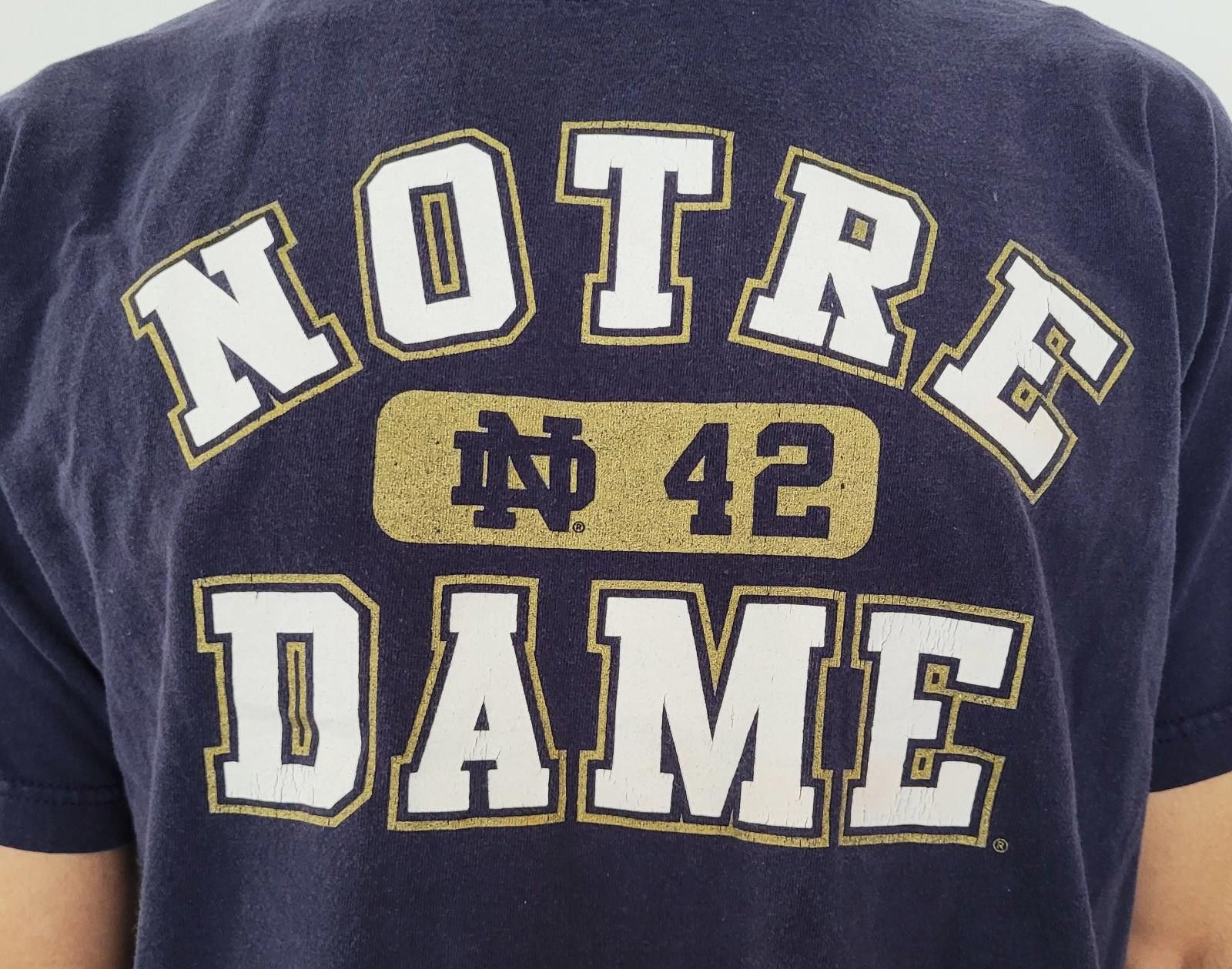 Ecko Unltd. Notre Dame Fighting Irish TNavy Blue Size Large 2000s Era Size US L / EU 52-54 / 3 - 2 Thumbnail