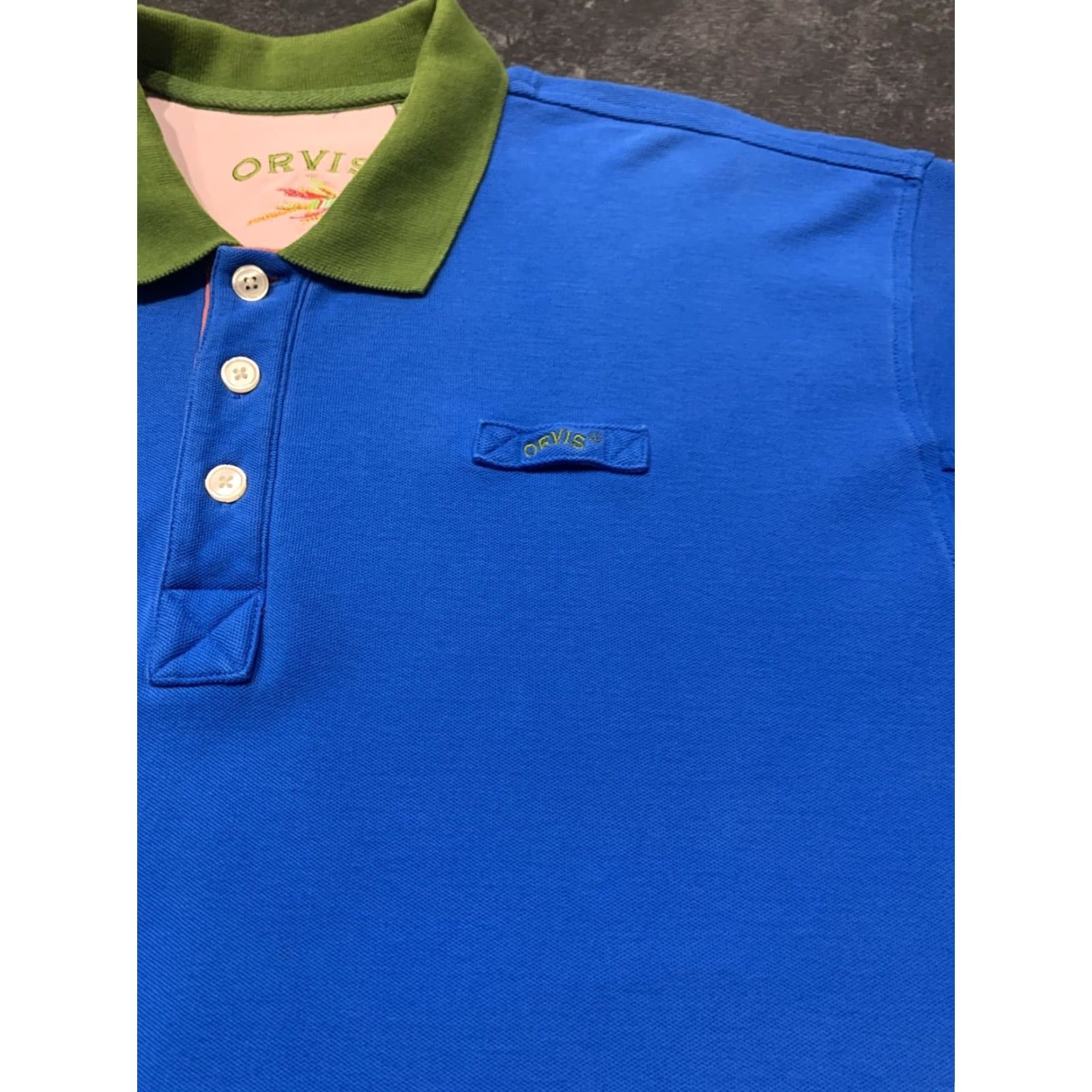 Orvis Orvis Polo Shirt Casual Fishing Hiking Mens XL Blue Heavyweight Short Sleeve Size US XL / EU 56 / 4 - 4 Thumbnail