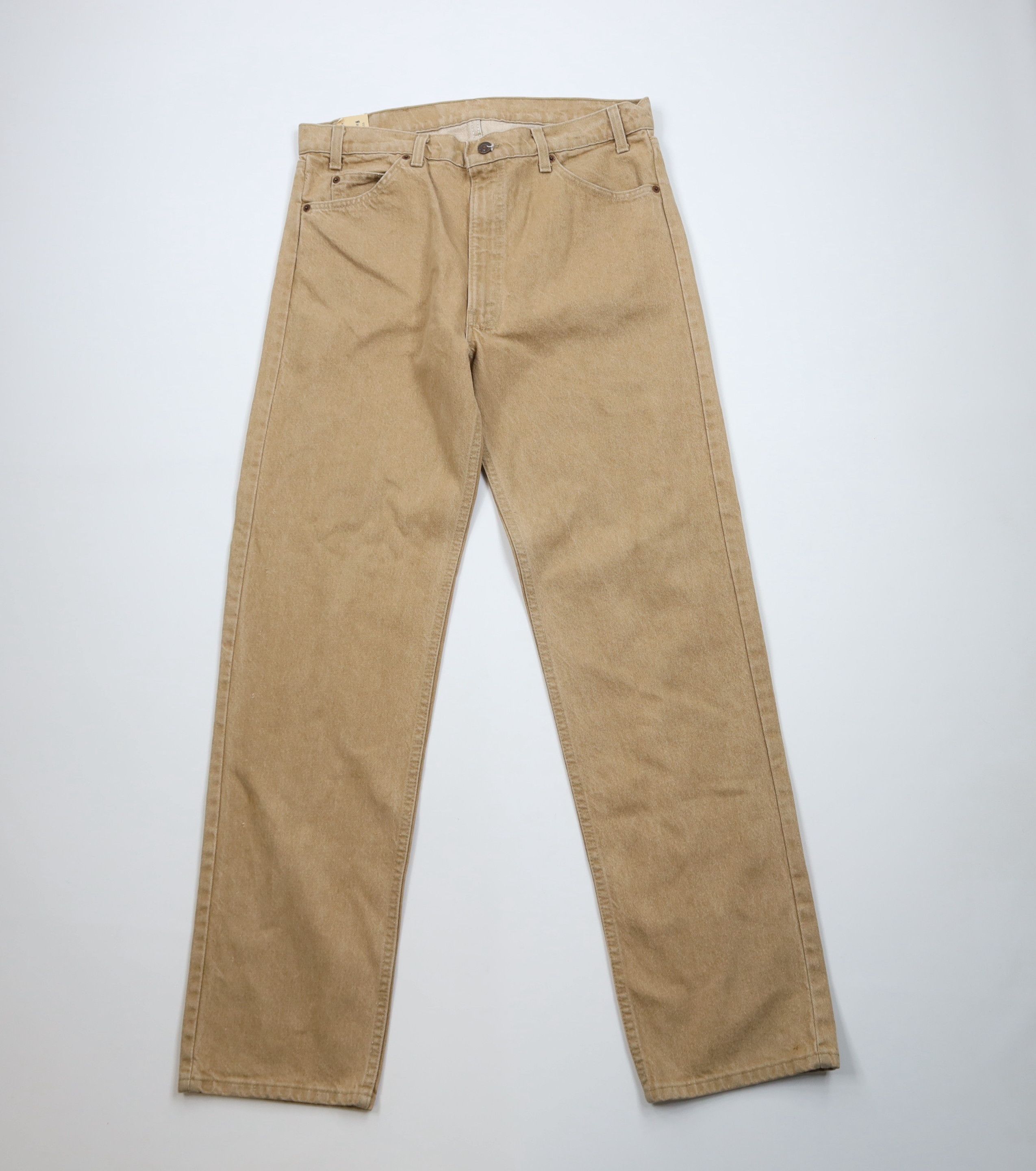 Levi's Deadstock Vintage 80s Levis 505 Orange Leg Jeans USA Size US 36 / EU 52 - 1 Thumbnail
