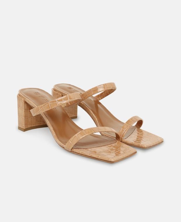 Heeled Sandals Tanya in Beige, Women's (Size 6)