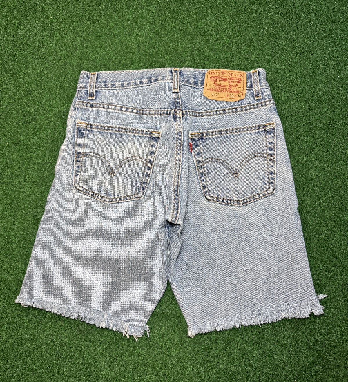 Levi's Vintage Clothing Vintage Y2K Levi’s 517 Cutoff Jorts Grunge PunK Denim Shorts Size US 30 / EU 46 - 1 Thumbnail