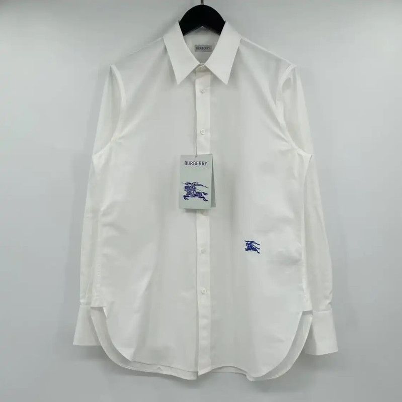 Burberry Men's White Long Sleeve Shirt