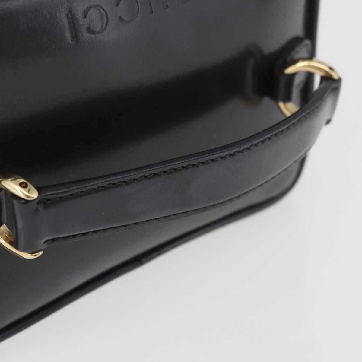 Gucci Gucci Bamboo Patent Leather Vanity Handbag Gray Size ONE SIZE - 8 Thumbnail