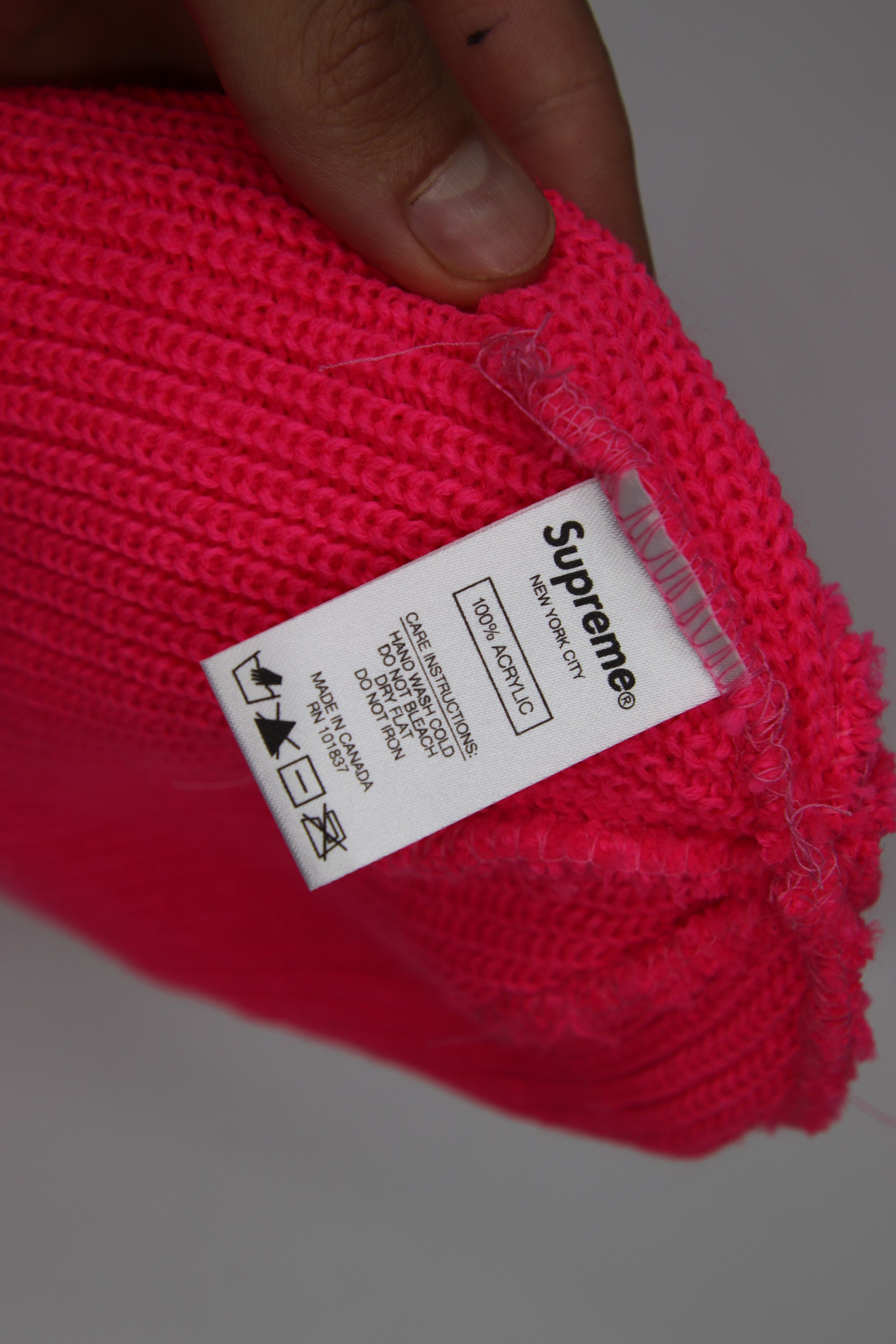 Supreme Supreme Loose Gauge Beanie Pink Size ONE SIZE - 3 Thumbnail