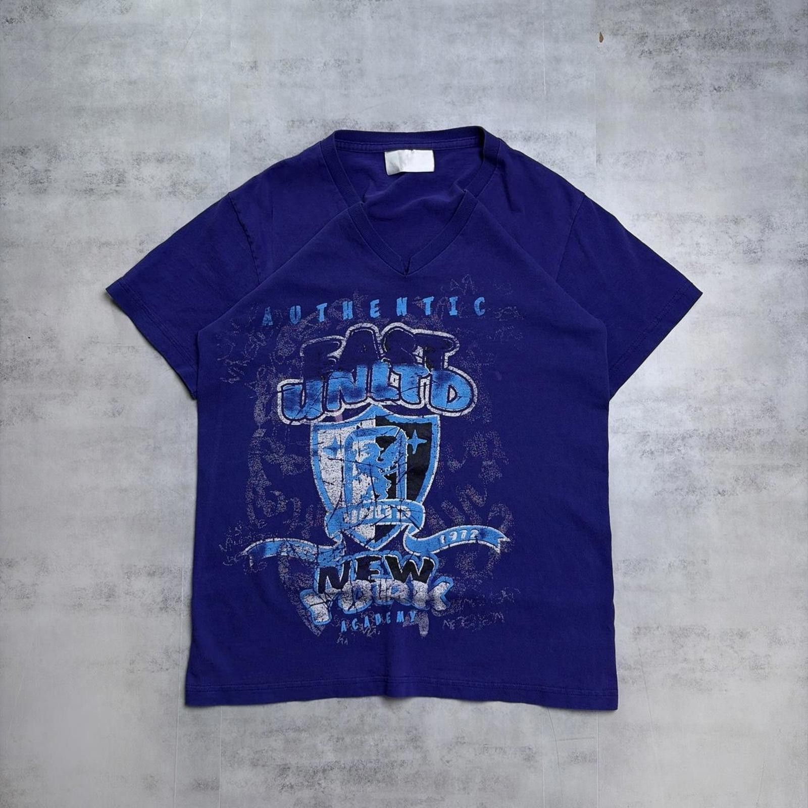 Other Y2K Purple East Unltd Grunge Skater Gothic V-Neck T-Shirt Size L / US 10 / IT 46 - 1 Thumbnail