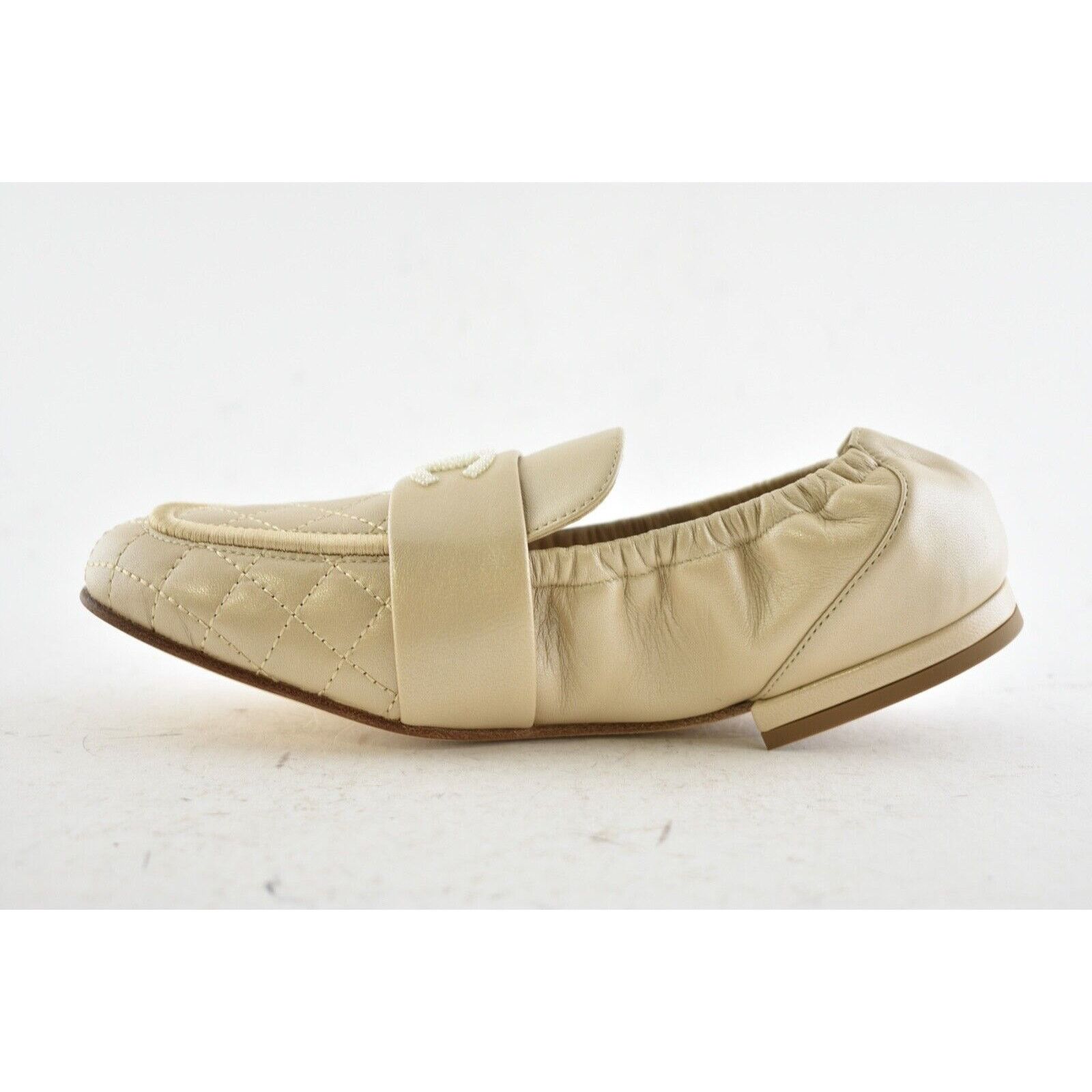 Chanel 19C Lambskin Quilted CC Logo Mule Ballet Loafer Flat 35.5 Size US 5.5 / IT 35.5 - 5 Thumbnail