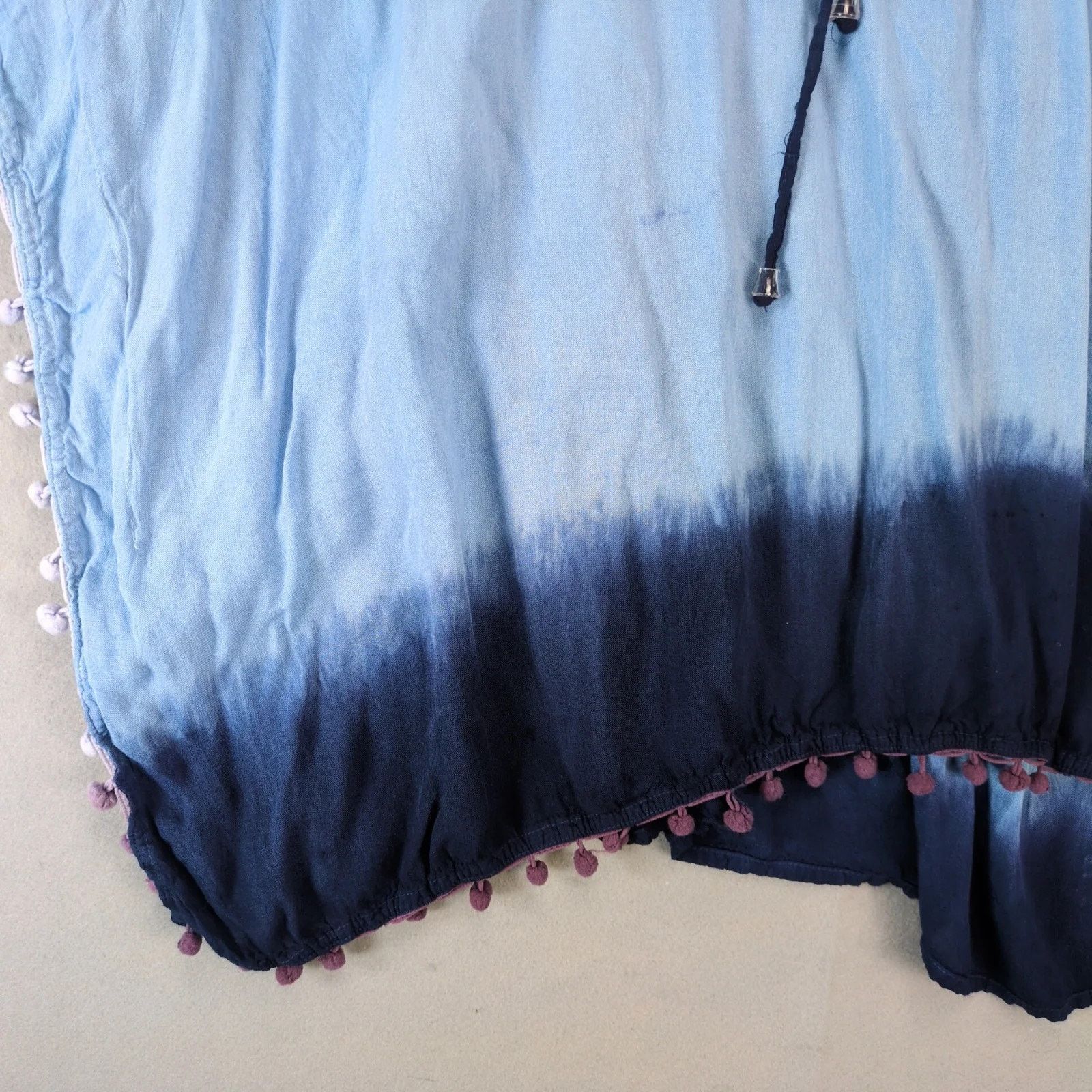 Other Emily Stacy Blue Tie Dye Coverall Tunic Top Women's OSFA Size ONE SIZE - 9 Thumbnail