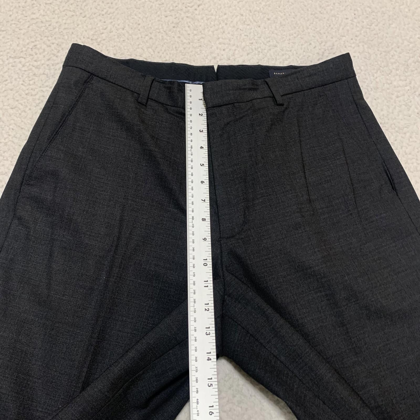 Banana Republic Banana Republic Men's 32x32.5 Dark Gray Dress Pants Size 38R - 7 Thumbnail