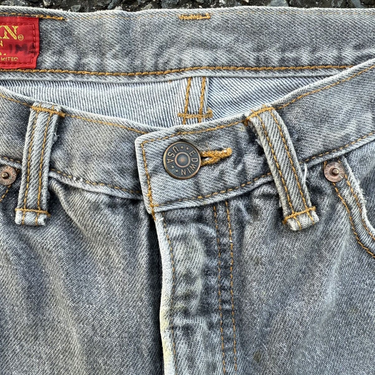 Edwin VINTAGE EDWIN USA FADED BLACK JEAN DENIM PANTS Size US 32 / EU 48 - 5 Thumbnail