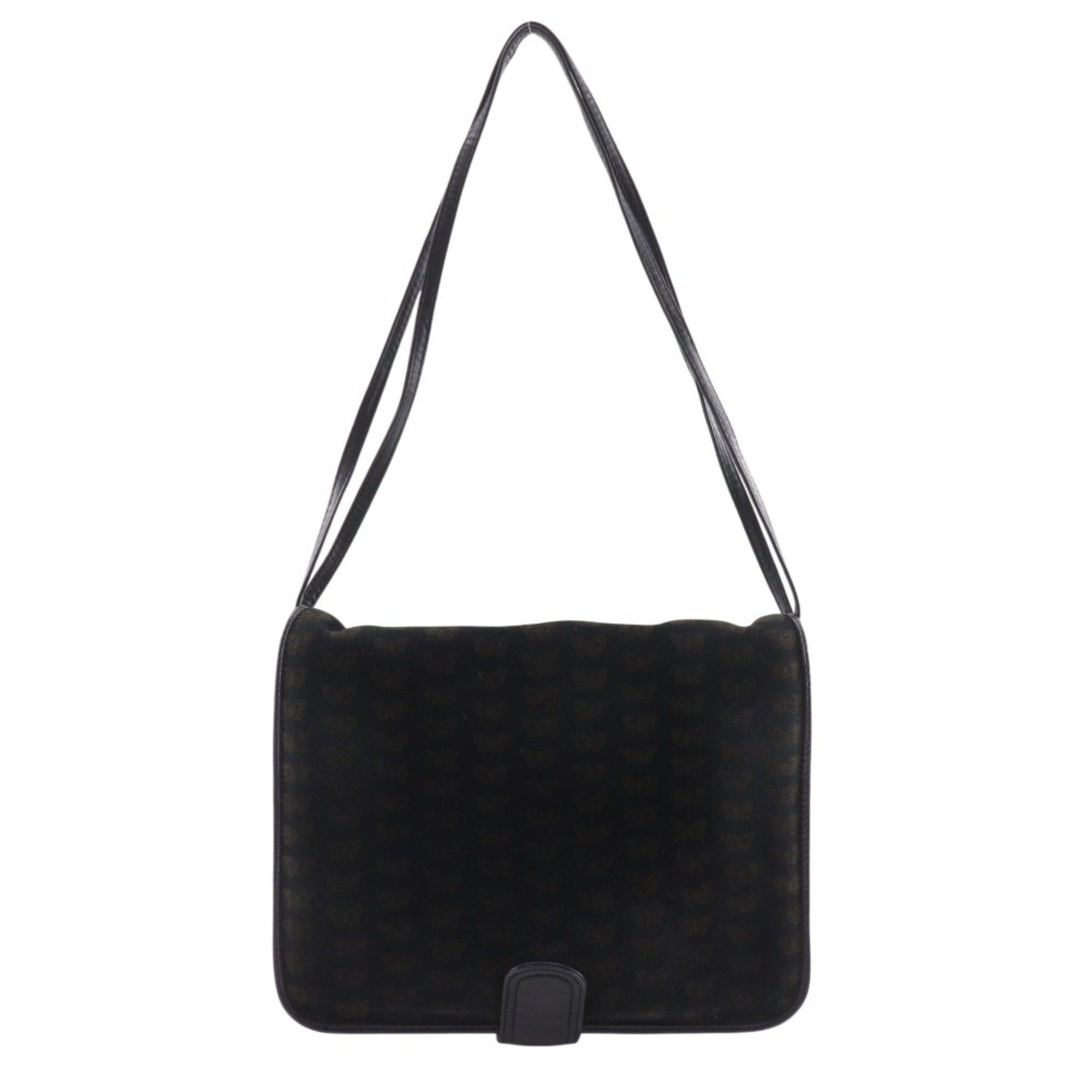 Bottega Veneta Bottega Veneta 2-Way Shoulder Tote Bag, Butterfly Pattern, Suede, Black, Design, 2-Way, A5 Size, Snap Button Closure, Women's Size ONE SIZE - 1 Thumbnail
