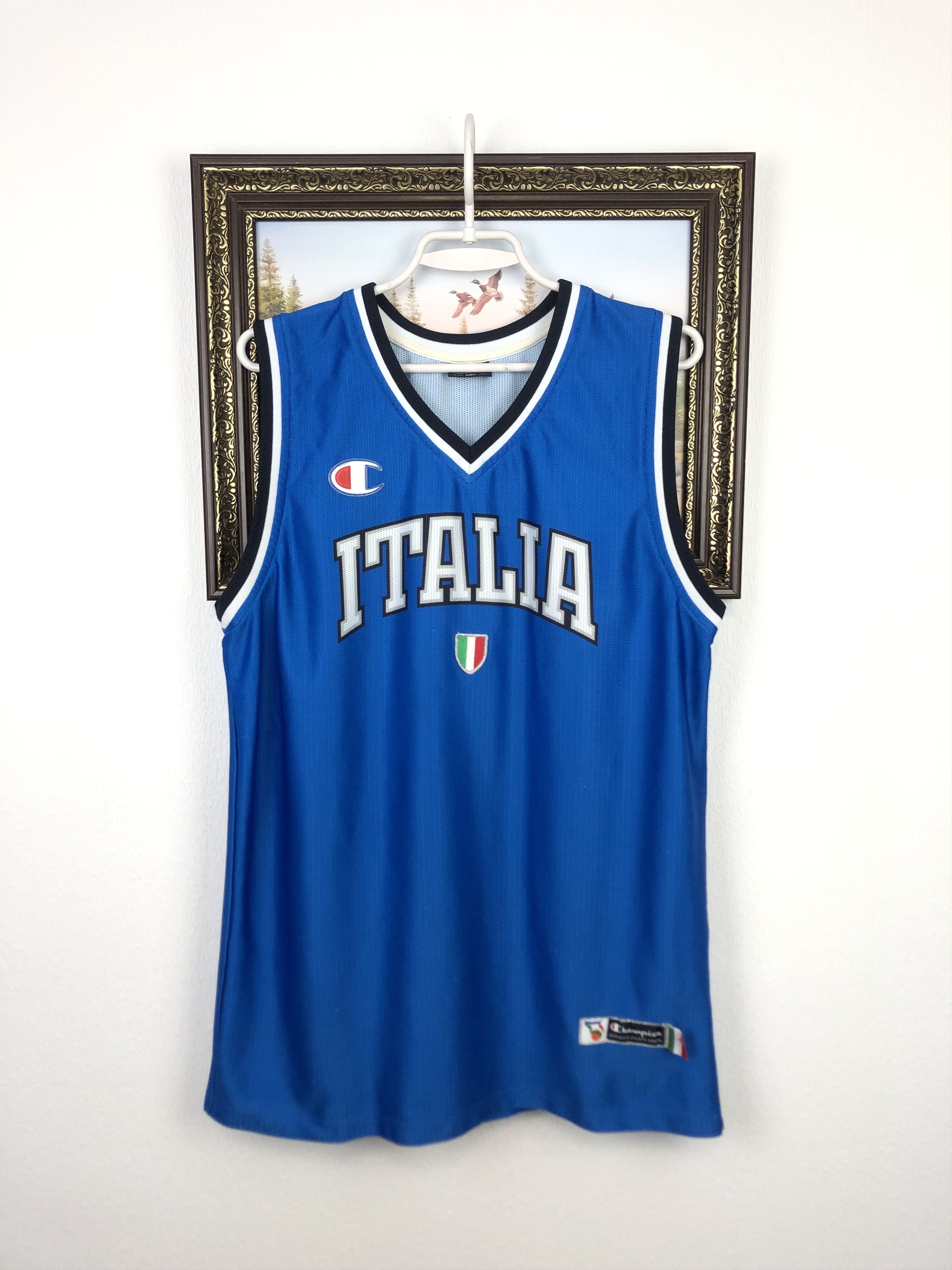 Champion Vintage Champion Italy Basketball NBA Shirt National Tee Size US M / EU 48-50 / 2 - 1 Thumbnail