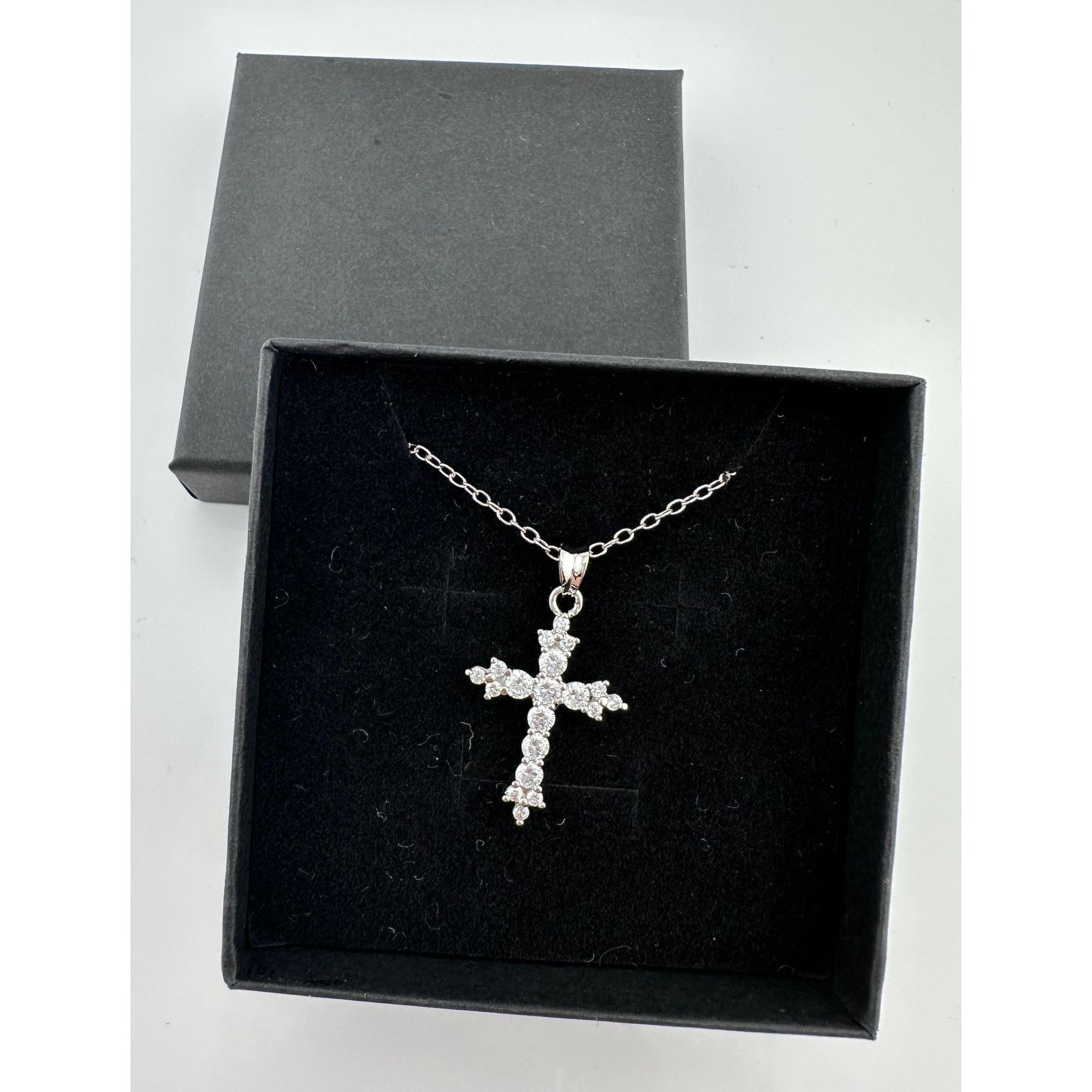 Other Beautiful Cross Pendant with Shining White Gemstones Size ONE SIZE - 11 Thumbnail