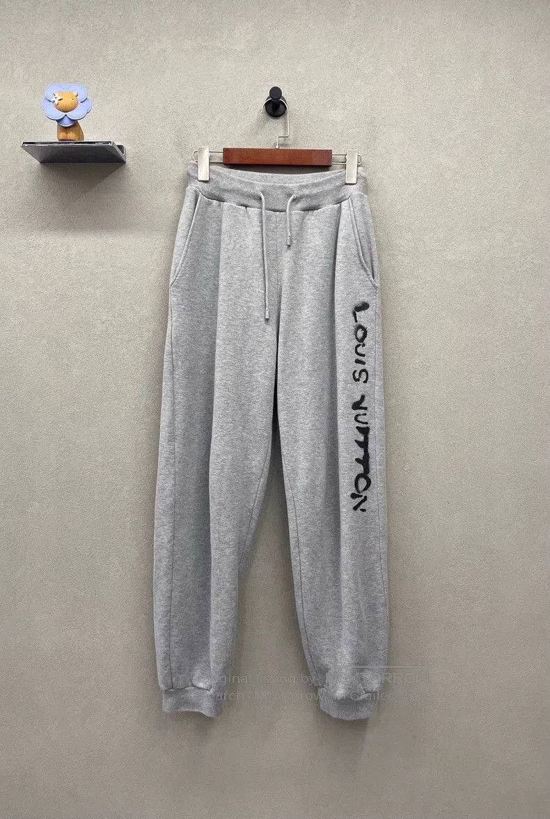 Louis Vuitton LV Gray Drawstring Sweatpants XS. Size US 26 / EU 42 - 1 Thumbnail