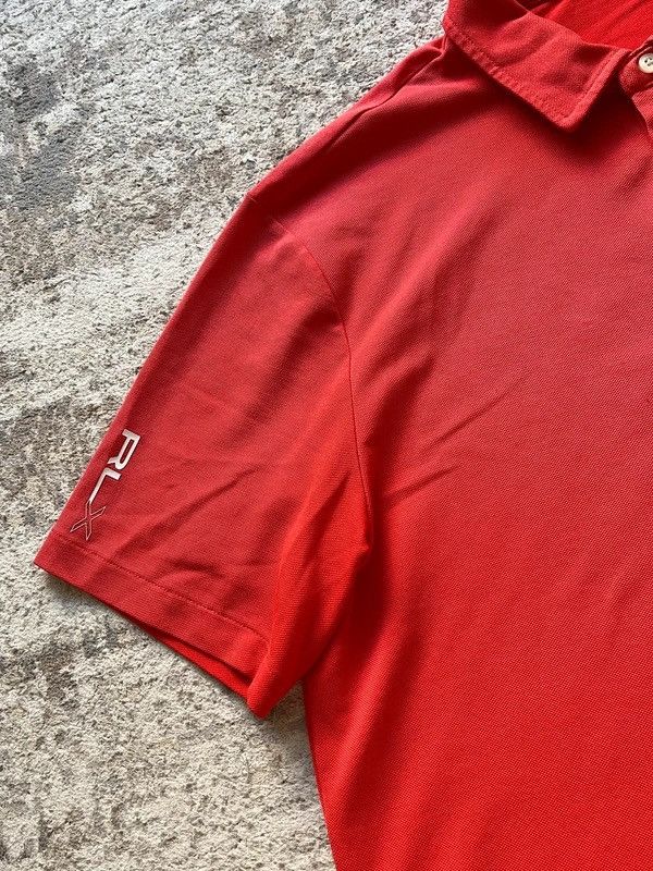 Polo Ralph Lauren RLX Polo Ralph Lauren Golf Sz L Red Rare Polo Shirt Size US L / EU 52-54 / 3 - 4 Thumbnail