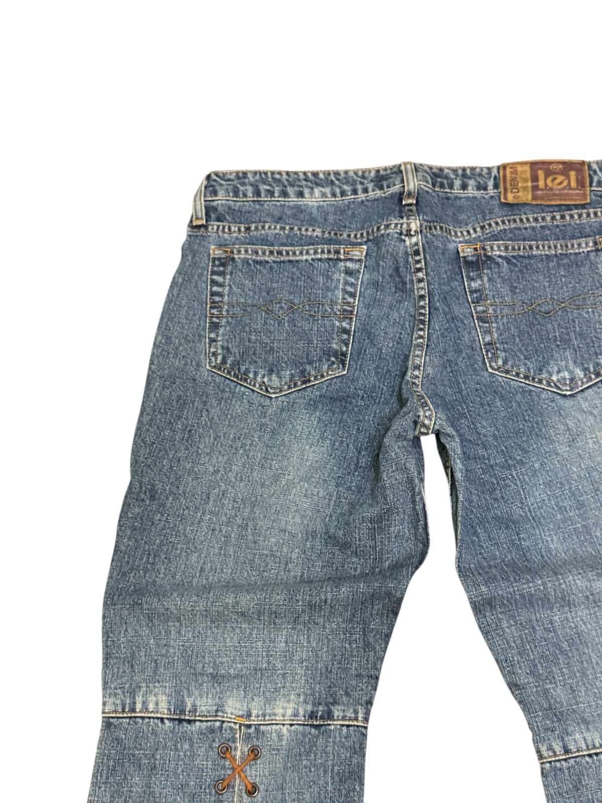 If Six Was Nine Vintage Lace-Up Flare L.e.i Jeans Boho Y2K Corset Pants Size US 30 / EU 46 - 9 Thumbnail