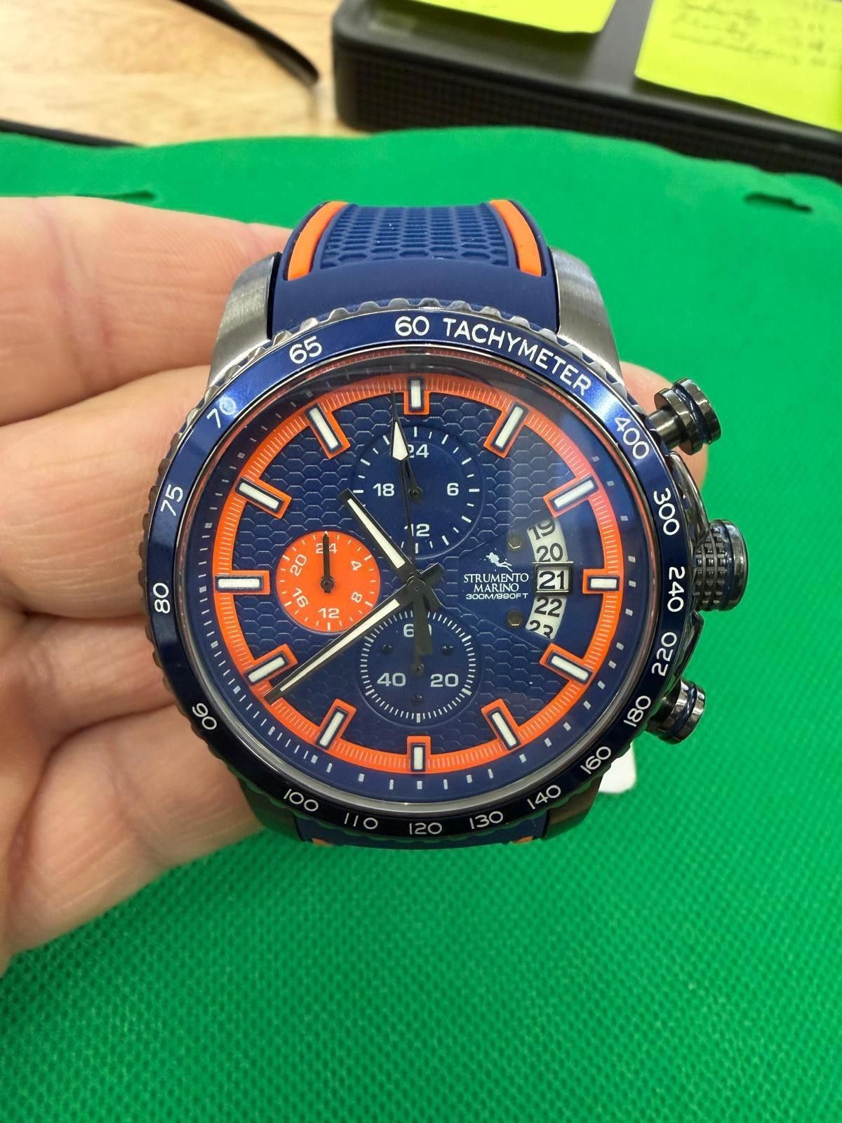 Other Strumento Marino Men's Chronograph Freedom BlueSiliconeWatch Size ONE SIZE - 3 Thumbnail