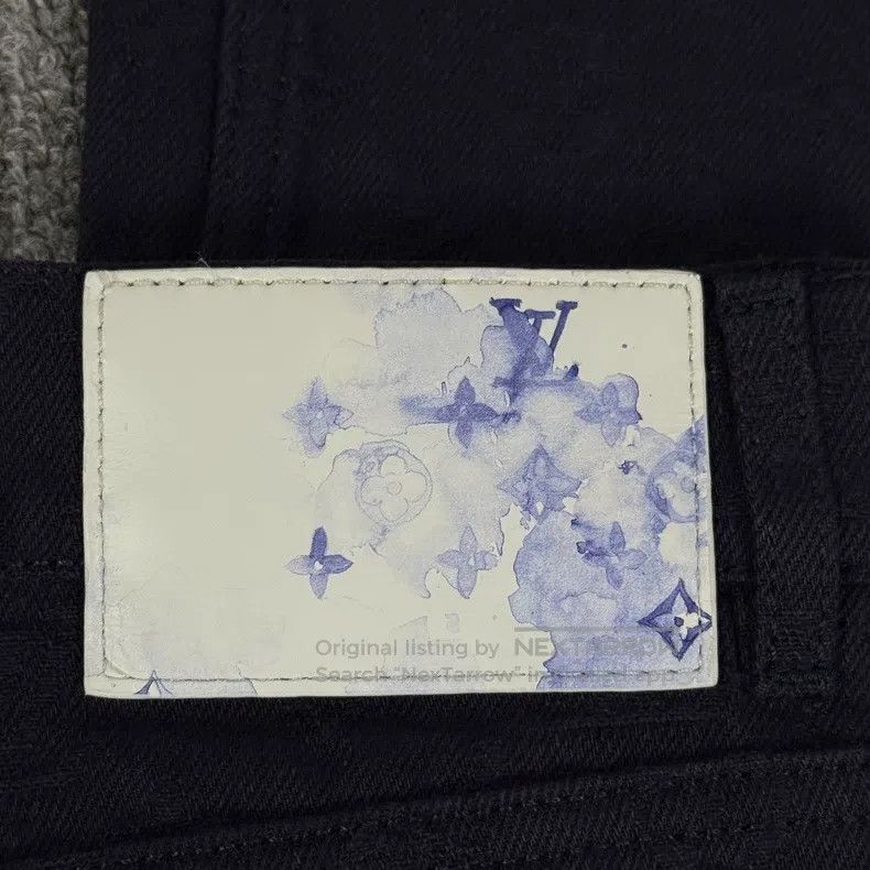 Louis Vuitton Louis Vuitton Dark blue denim full print jeans Size US 32 / EU 48 - 7 Thumbnail