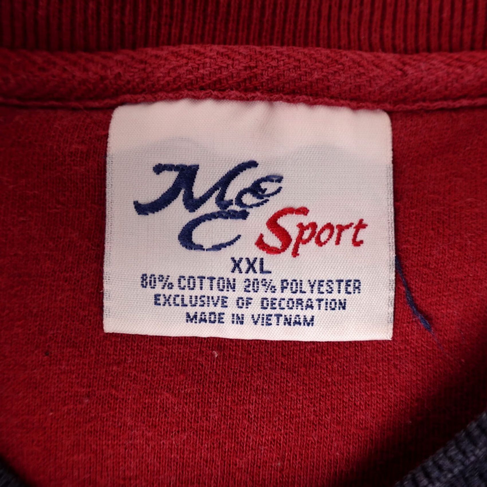 Vintage VINTAGE M & C SPORT Sweater Mens 2XL Red Crewneck Embroidered Tools Pullover Knit Crew Neck Size US XXL / EU 58 / 5 - 3 Thumbnail