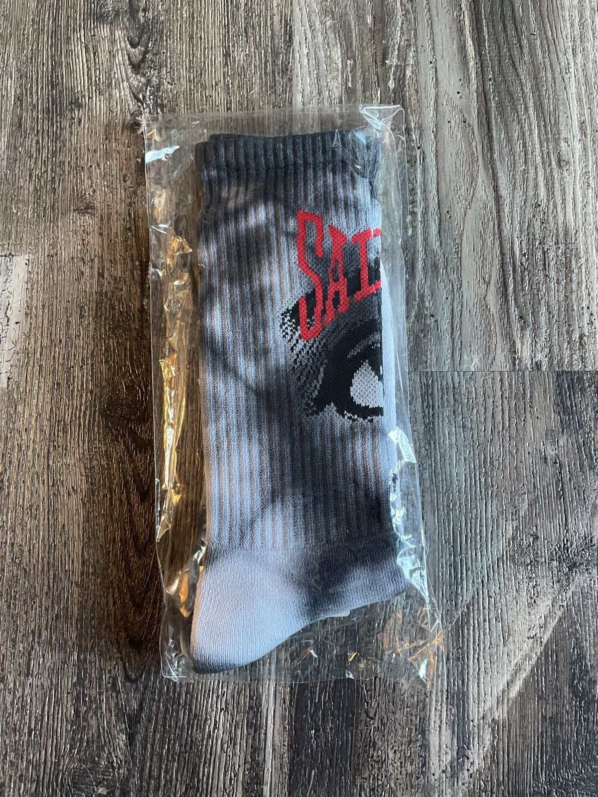 Saint Michael (Saint Mxxxxxx) Black Tie-Dye Eye Socks Socks