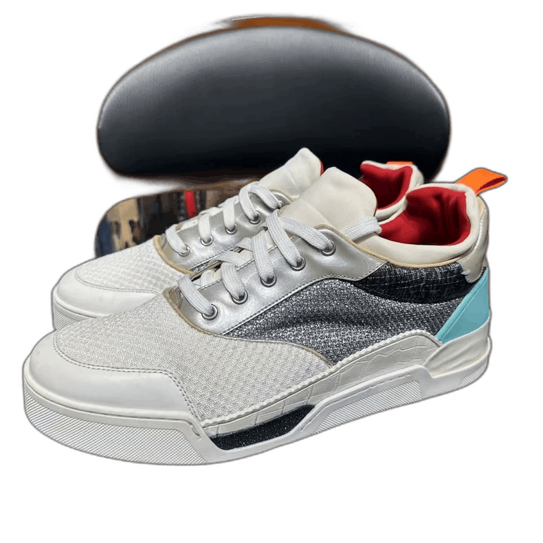 Balenciaga White and Blue Athletic Sneakers-2505 Size US 10.5 / EU 43-44 - 1 Thumbnail