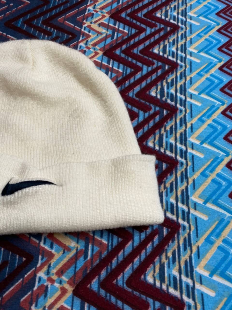 Nike Hats Vintage white Nike big logo Y2K streetwear Size ONE SIZE - 4 Thumbnail