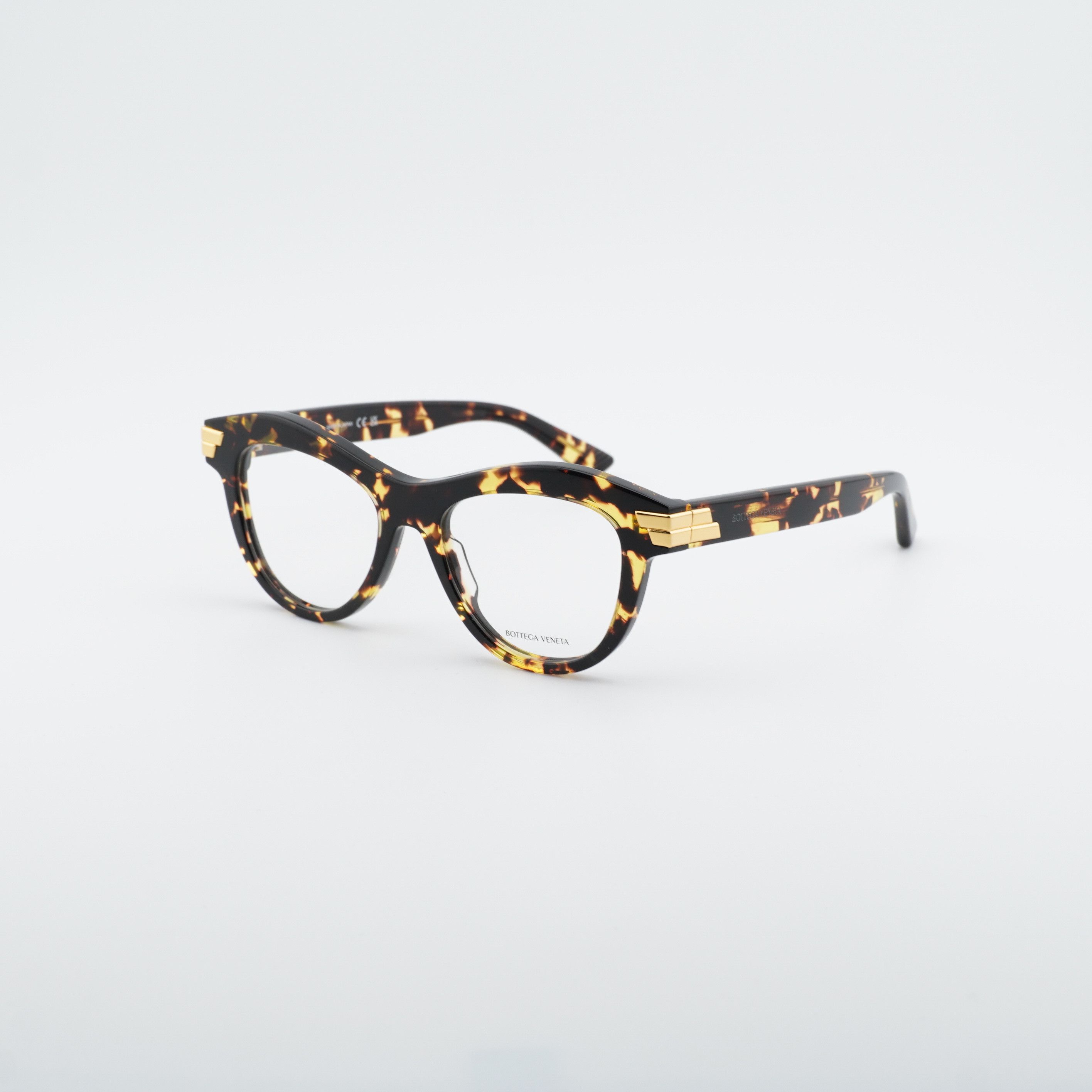 Bottega Veneta Bottega Veneta BV1105O 002 Eyeglasses Havana 50mm Cat Eye Size ONE SIZE - 1 Thumbnail