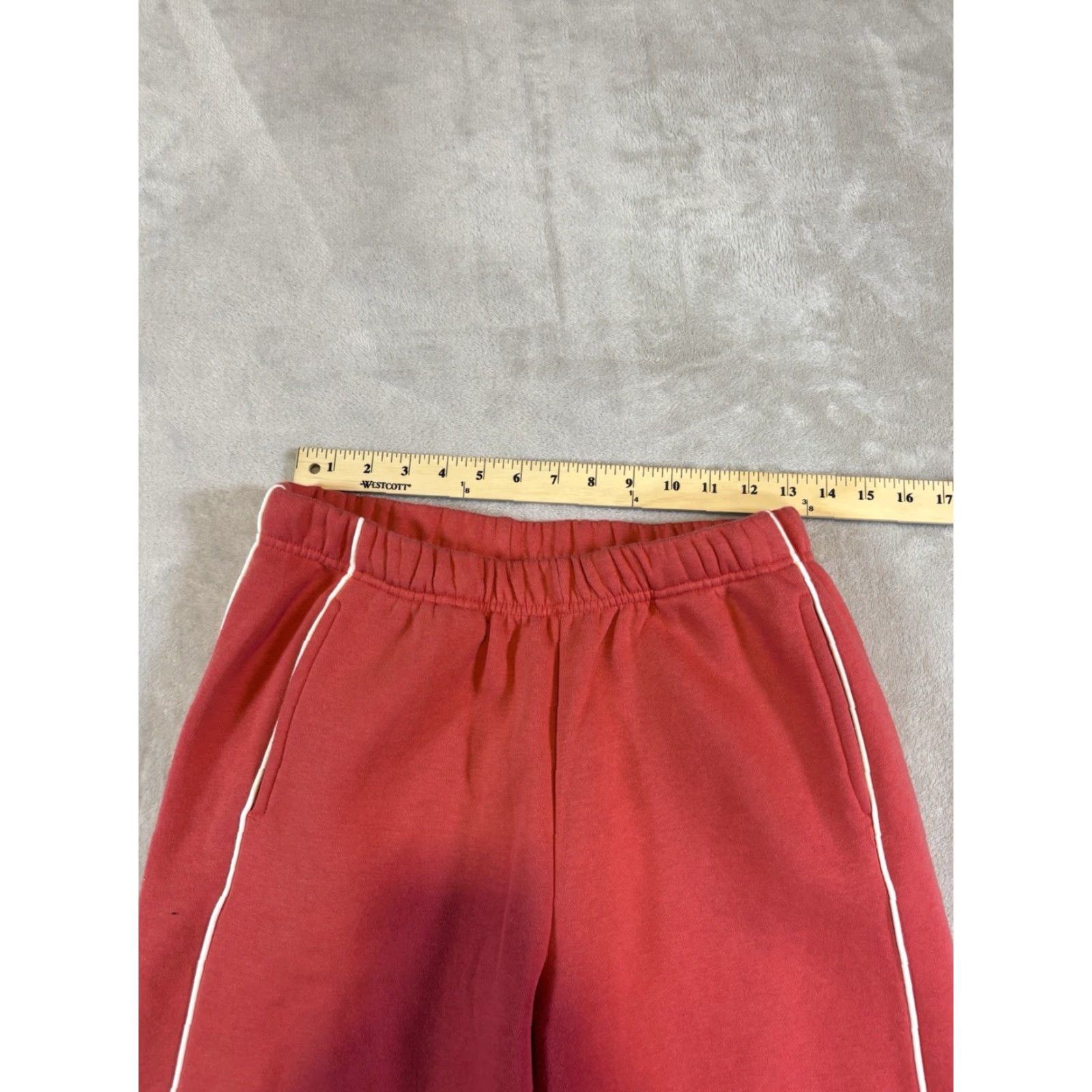 Vintage Pink Rose Women's Sweatpants Pants M Regular Wide-Leg Inseam 31 in Pink Rose Athletic Warm Up Moisture Wicking Logo Athleisure Sweatpants Size 32" / US 10 / IT 46 - 2 Thumbnail