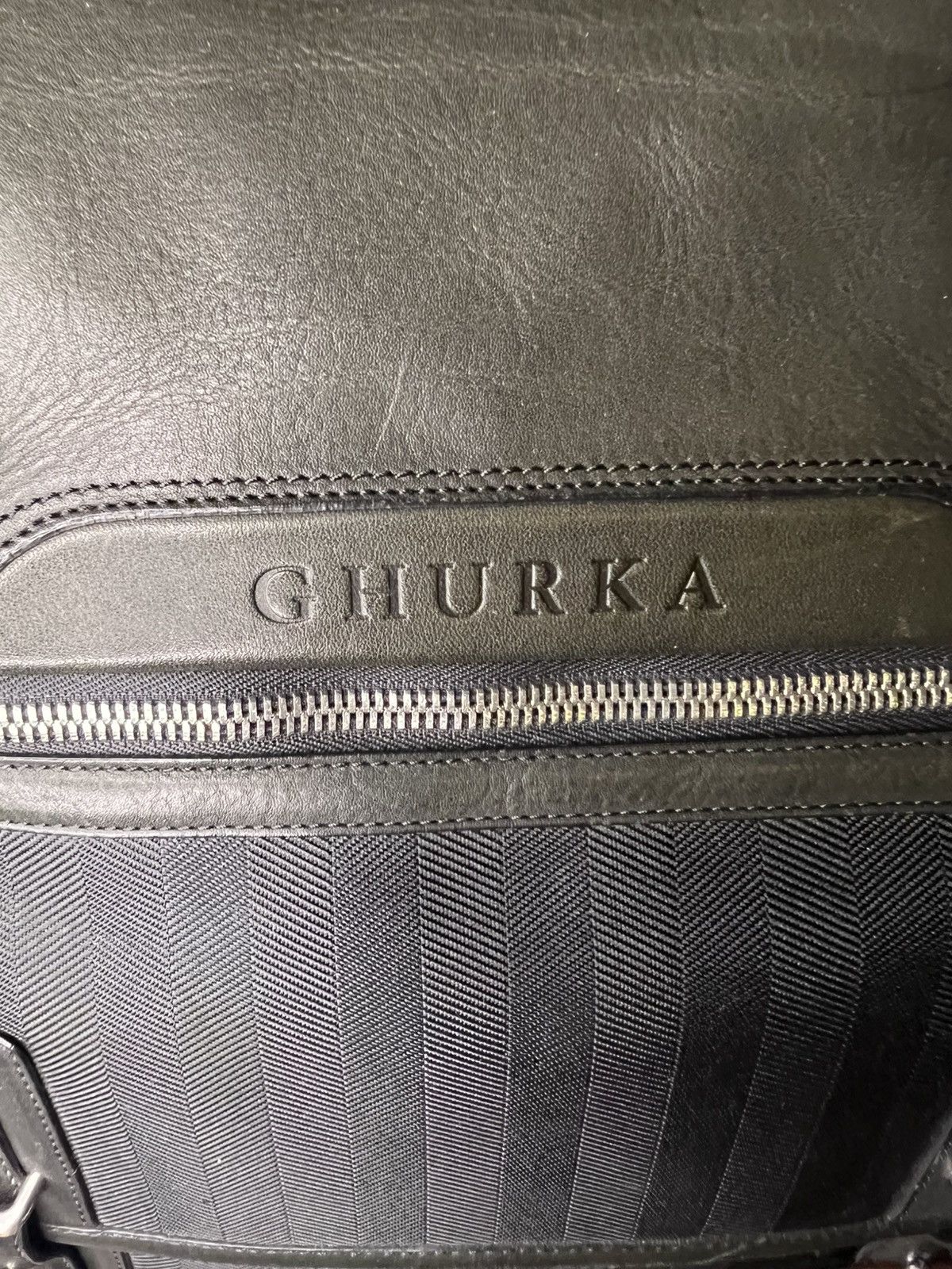 Ghurka Ghurka black leather carry on travel duffle bag Size ONE SIZE - 12 Thumbnail