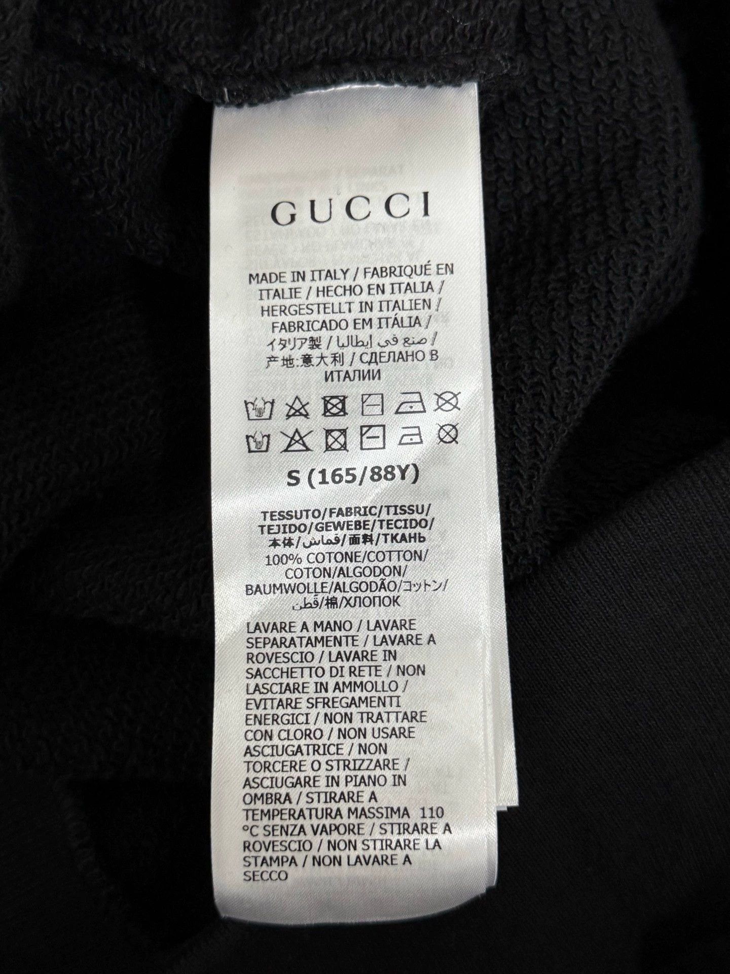 Gucci gucci black hoodie with printed design Size US XS / EU 42 / 0 - 6 Thumbnail