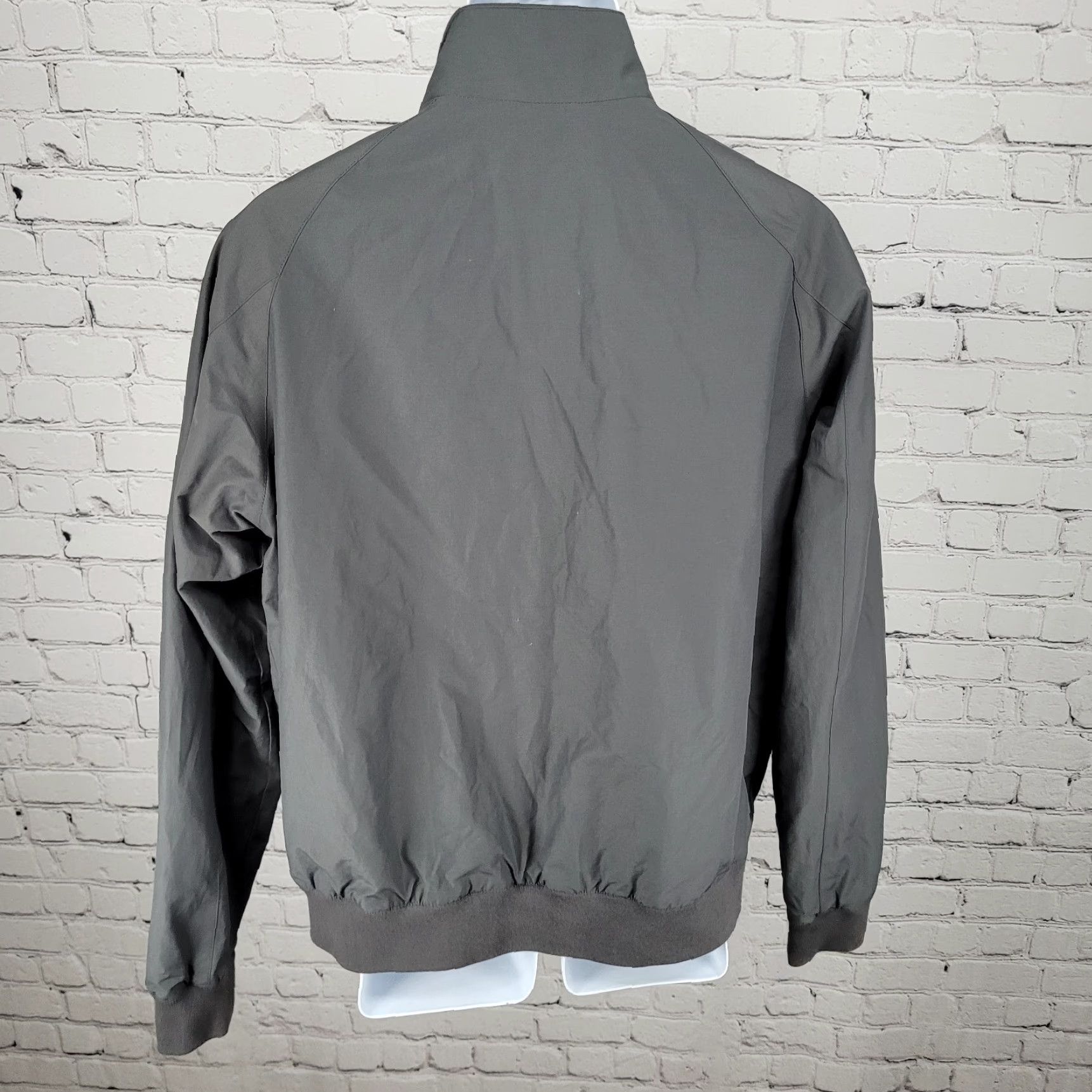 Jos. A. Bank Jos A Bank Grey Tailored Fit Lightweight Full Zip Bomber Jacket Large L Size US L / EU 52-54 / 3 - 2 Thumbnail